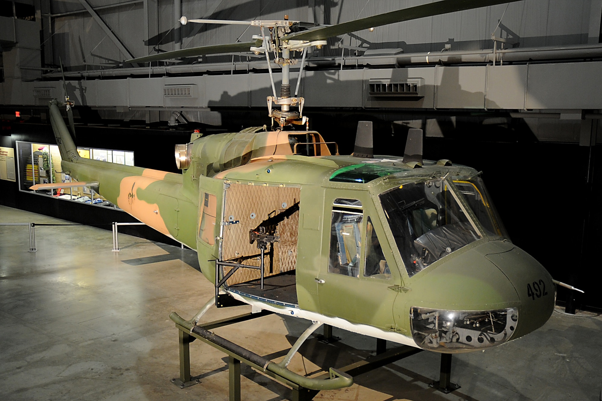 DAYTON, Ohio - Bell UH-1P Iroquois on display at the National Museum of the United States Air Force. (U.S. Air Force photo) 
