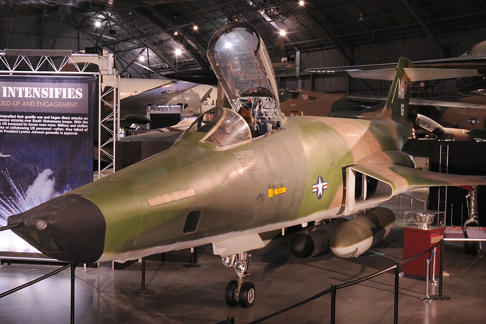 DAYTON, Ohio -- McDonnell RF-101C Voodoo in the Southeast Asia War Gallery at the National Museum of the United States Air Force. (U.S. Air Force photo)
