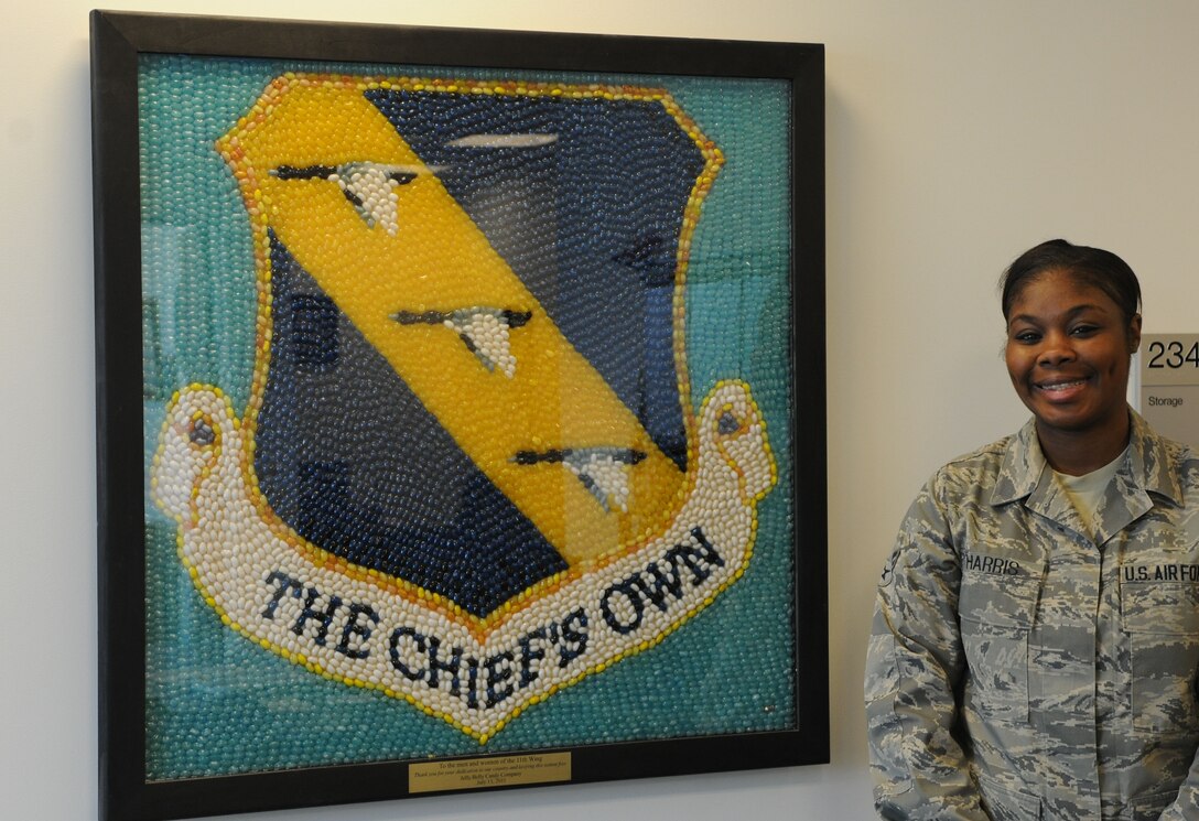 Airman 1st Class Patricia Harris was recognized for noticing an Airman in distress on and notified security forces, saving the Airman’s life, on Joint Base Anacostia-Bolling, DC on March 25, 2014. Harris, United States Air Force ceremonial guardsman, is this week’s Warrior of the Week for fully embodying the Wingman concept. (U.S. Air Force photo/Airman 1st Class Ryan J. Sonnier)