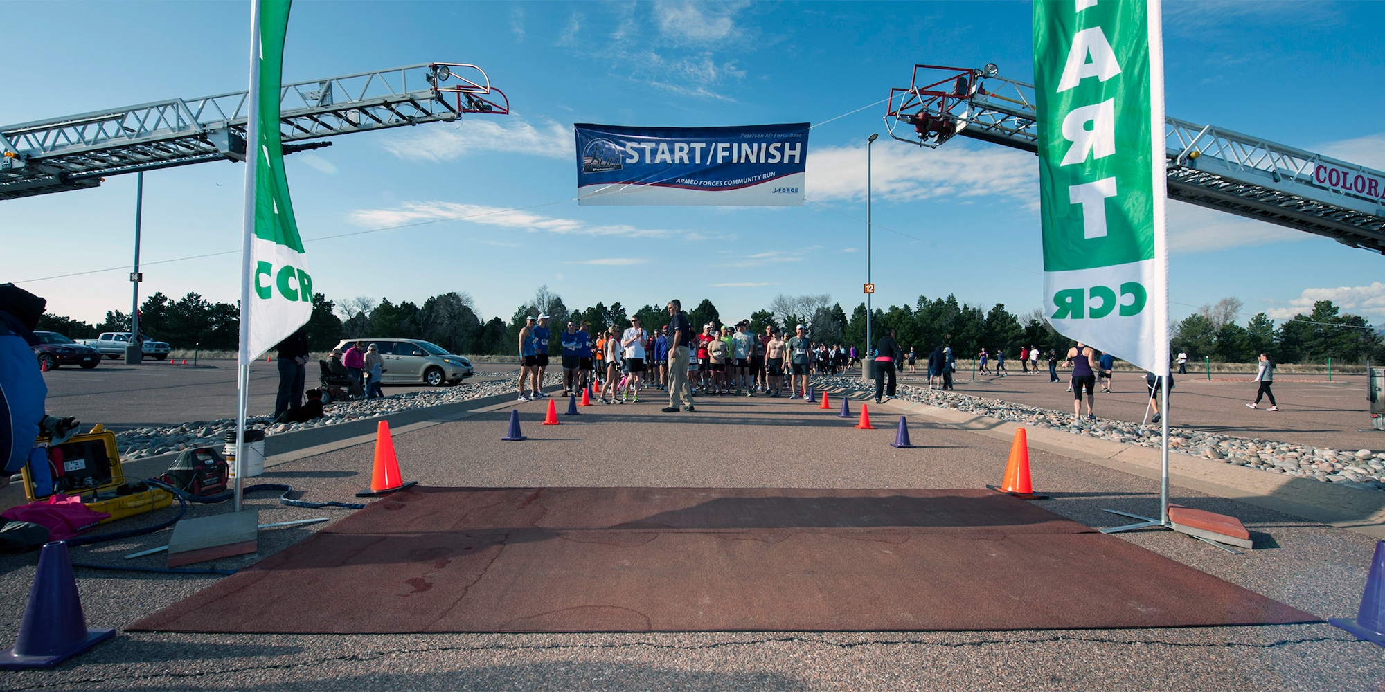 PETERSON AIR FORCE BASE, Colo. – The Armed Forces Day Community Run begins at 8 a.m. May 10. The annual event is open to all members of the community. For information or to register go to www.21fss.com. (U.S. Air Force photo)