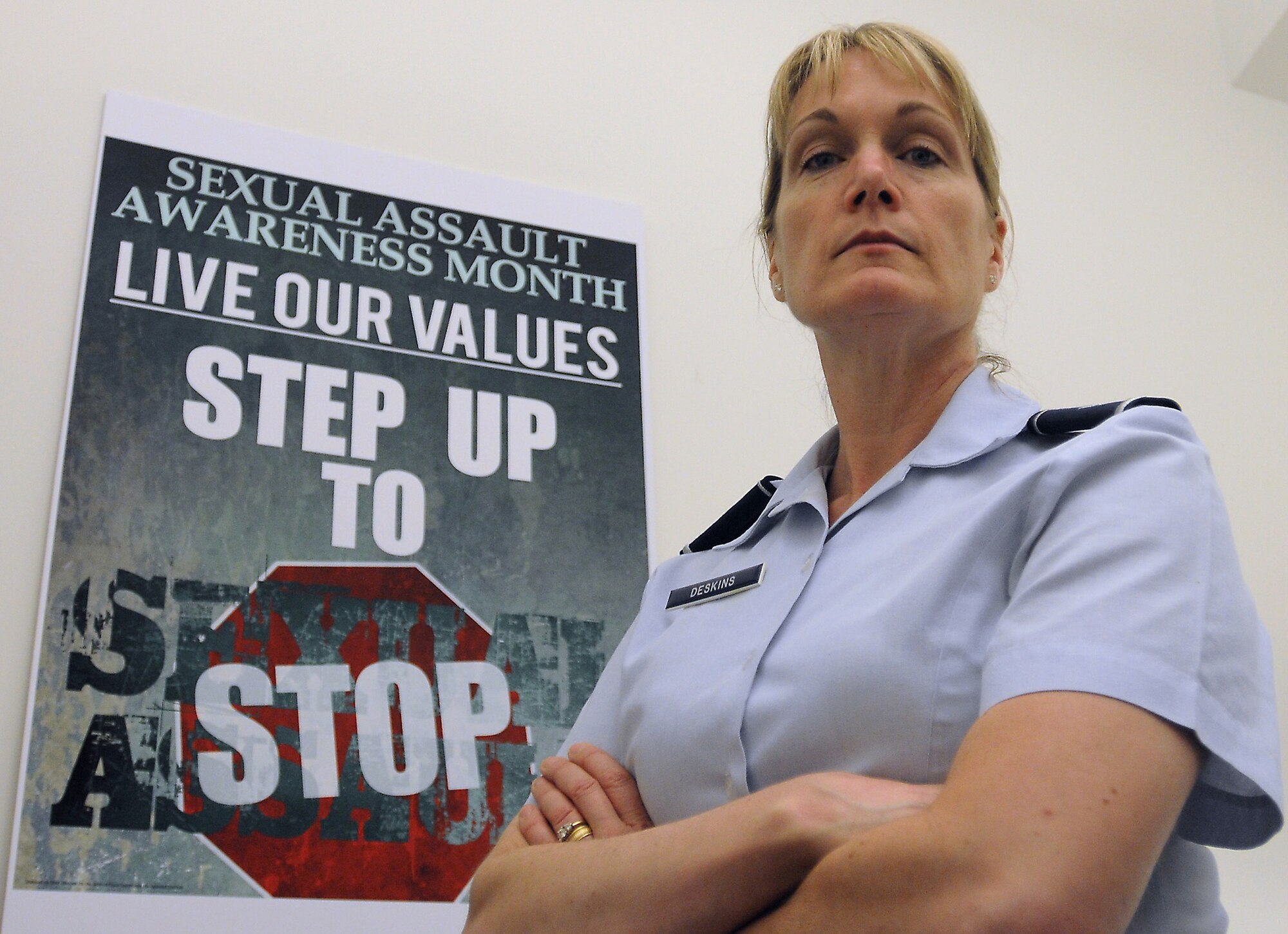 U.S. Air Force Brig. Gen. Dawne Deskins spearheads the Air Force National Guard's Sexual Assault Prevention and Response program for the 100,000 Air National Guard members. As the lead role in the program, Deskins will be able to influence the program at a higher level at a time when sexual assault in the military has garnered national attention. (U.S. Army National Guard photo by Staff Sgt. Michelle Gonzalez)