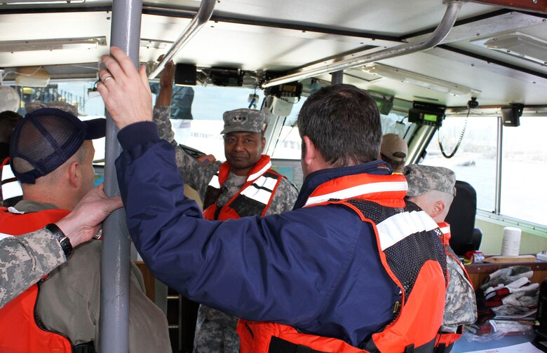 Lt. Gen. Thomas P. Bostick, U.S. Army Corps of Engineers Commanding General and the Chief of Engineers, toured the Dredge McFarland, during a visit to the Philadelphia District on April 23. The ‘Mac’ conducts emergency and national defense dredging as well as planned projects in the Delaware River and Bay.