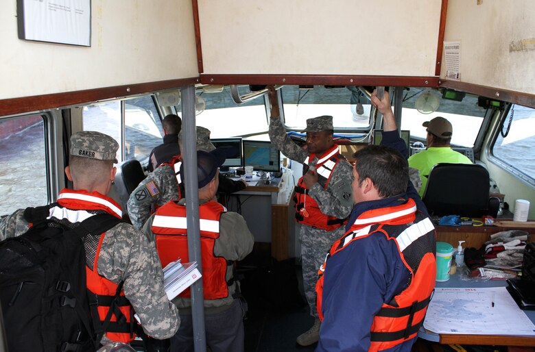 Lt. Gen. Thomas P. Bostick, U.S. Army Corps of Engineers Commanding General and the Chief of Engineers, toured the Dredge McFarland, during a visit to the Philadelphia District on April 23. The ‘Mac’ conducts emergency and national defense dredging as well as planned projects in the Delaware River and Bay.