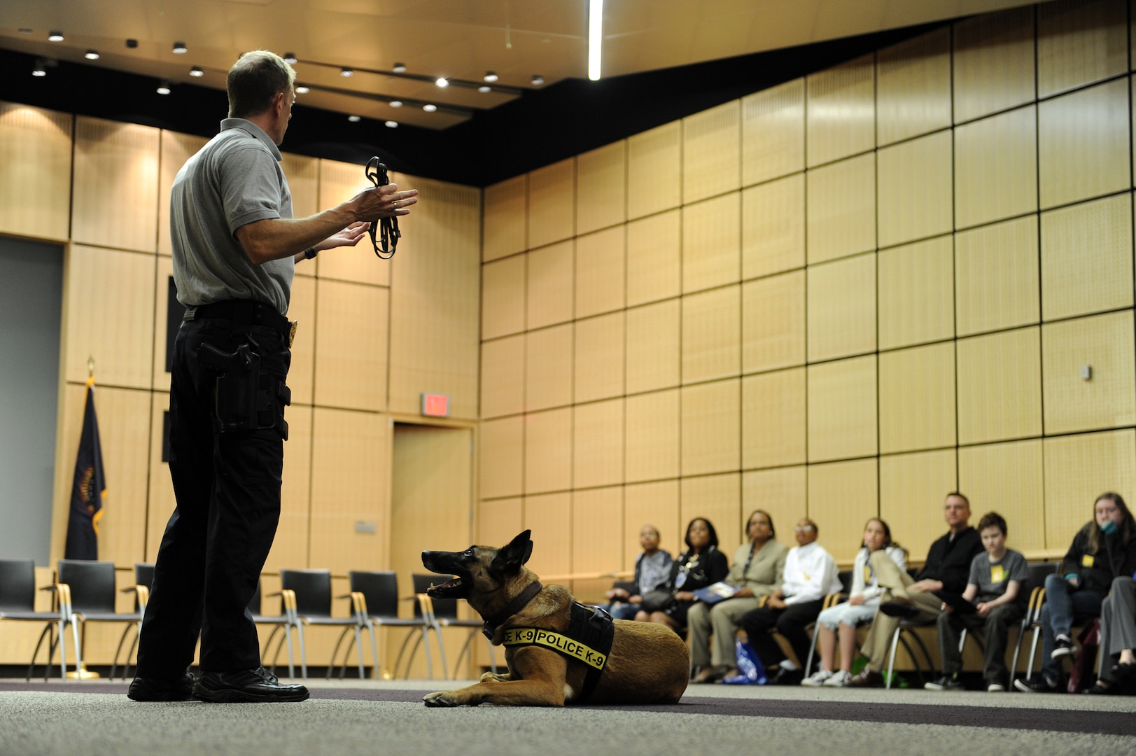 DIA's police officers - and police dogs - were on hand for Take Your Child to Work Day to talk about how they keep our employees safe. 