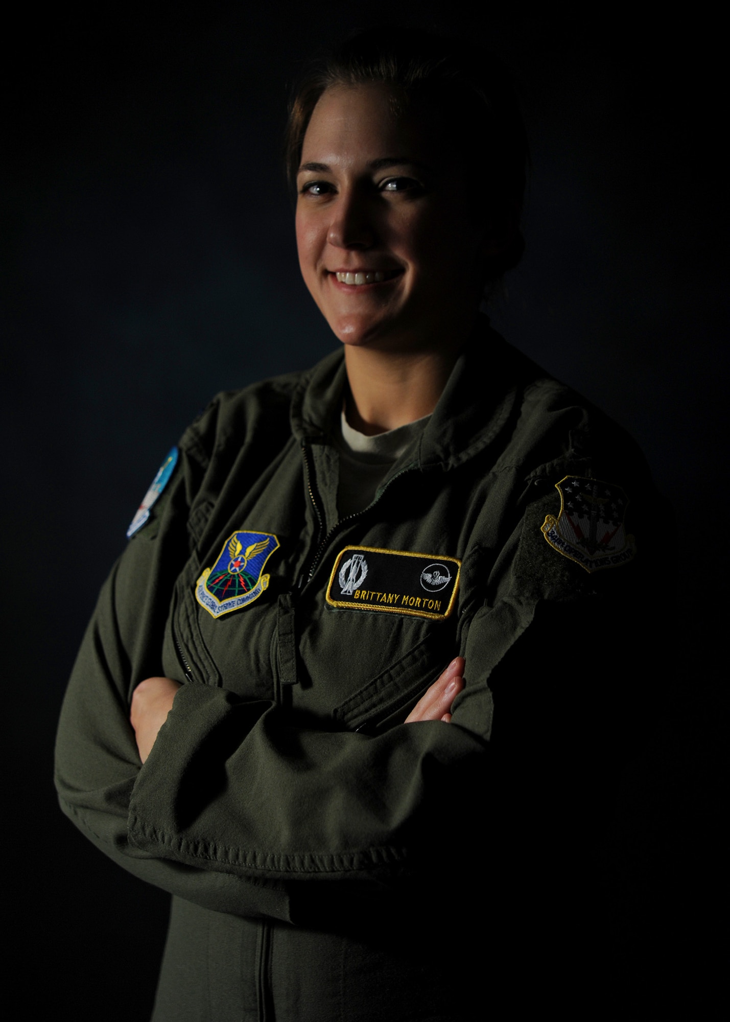 1st Lt. Brittany Morton, 490th Missile Squadron missile combat crew commander, poses for a photo. As part of her job, she spends 24 hours on alert up to, and sometimes more than, eight times a month. (U.S. Air Force photo/Senior Airman Cortney Paxton)