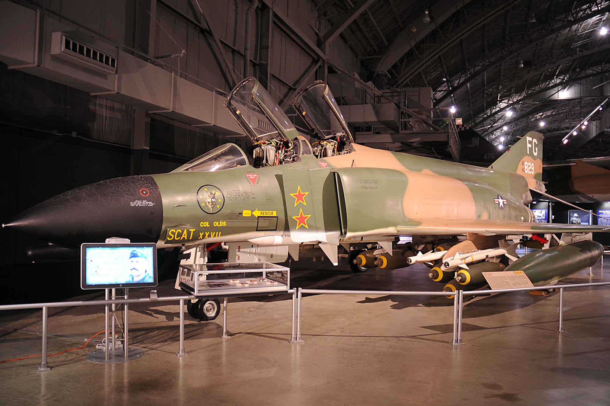 DAYTON, Ohio -- McDonnell Douglas F-4C Phantom II in the Southeast Asia War Gallery at the National Museum of the United States Air Force. (U.S. Air Force photo)

