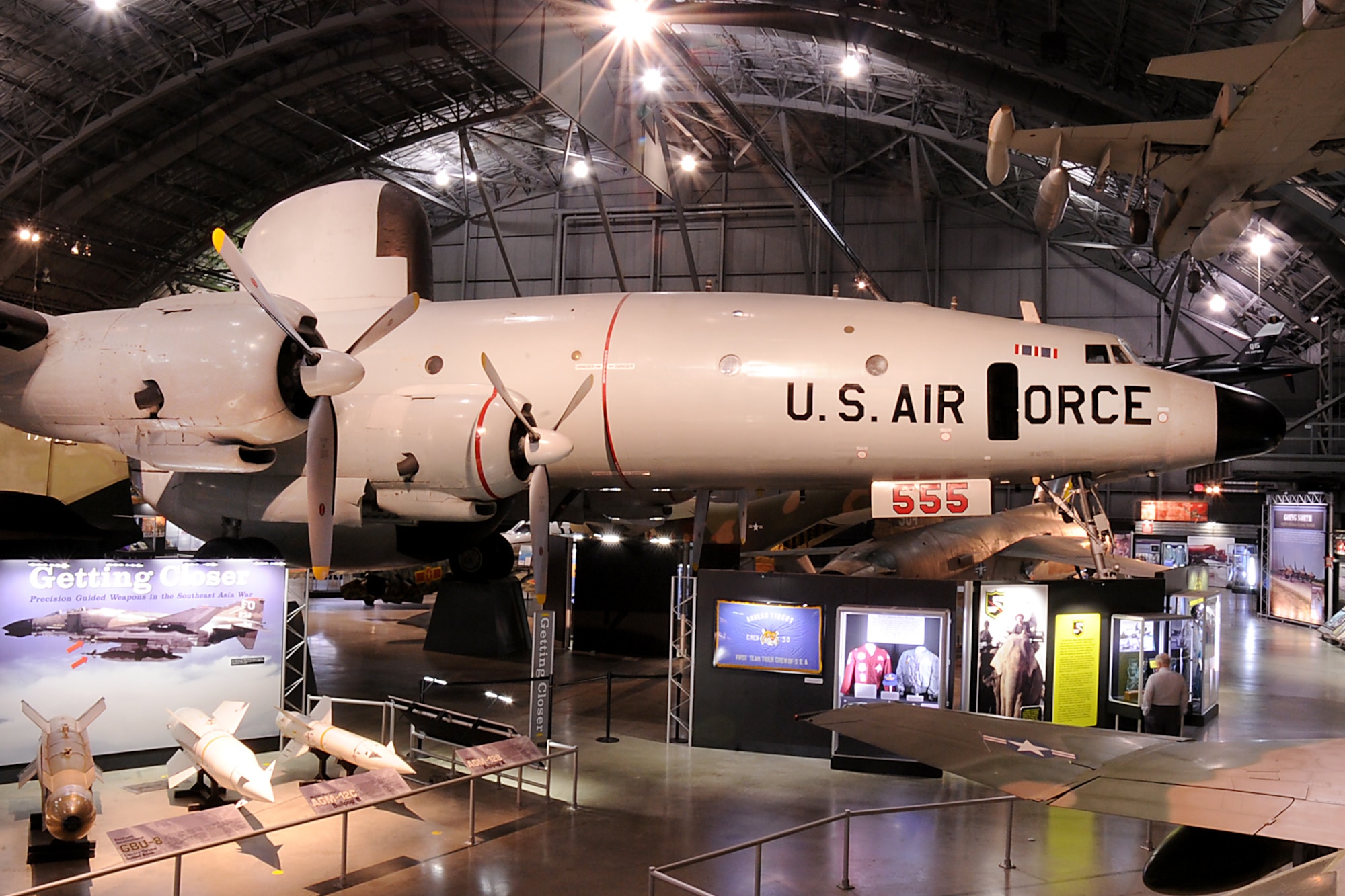 DAYTON, Ohio -- Lockheed EC-121D Constellation in the Southeast Asia War Gallery at the National Museum of the United States Air Force. (U.S. Air Force photo by Ken LaRock)
