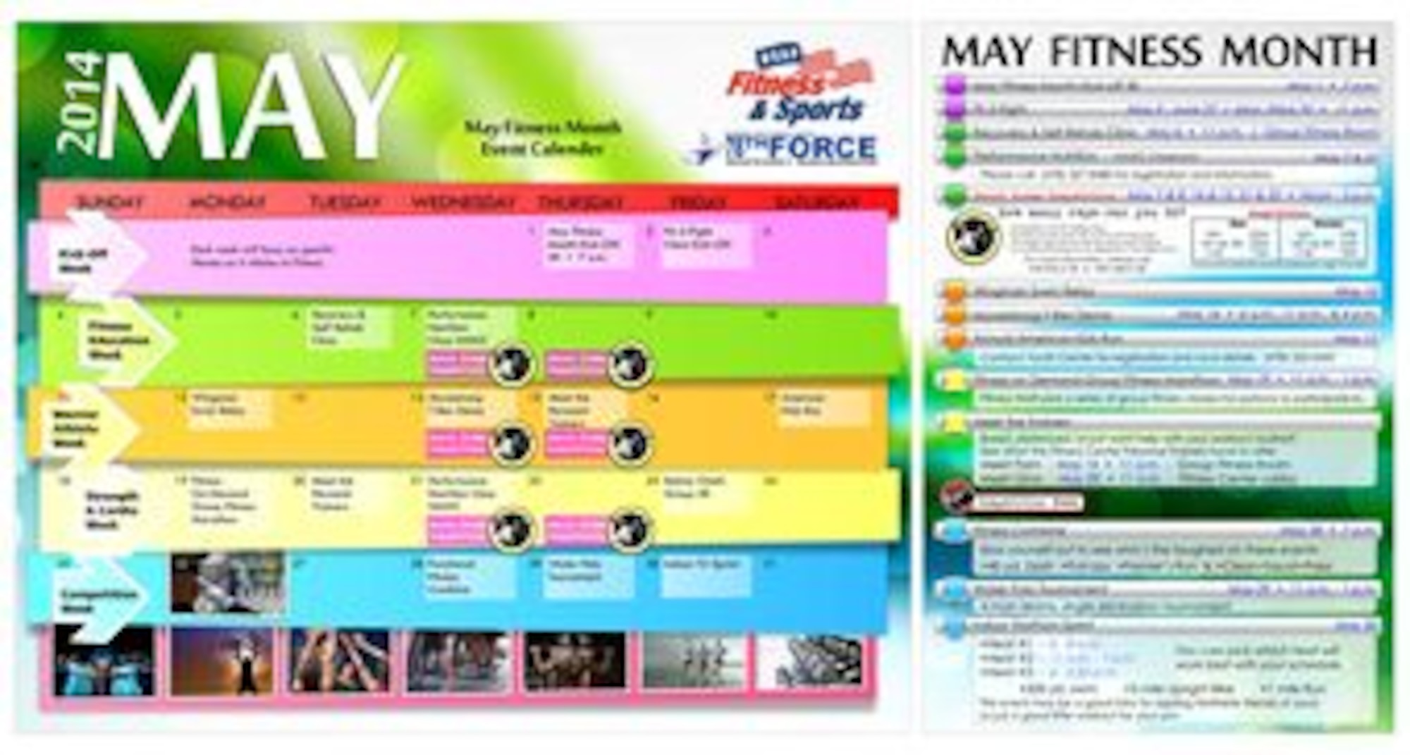 May Fitness Calendar