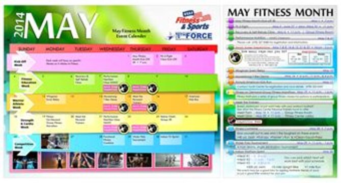 May Fitness Calendar