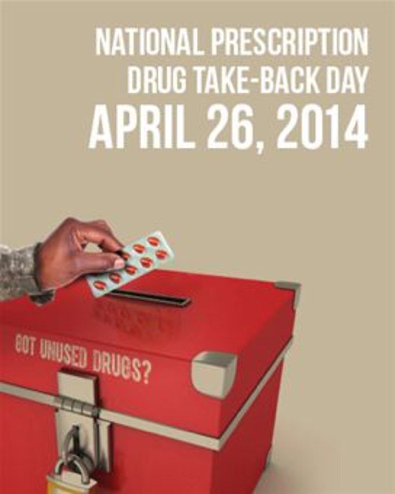 April 26 is National Prescription Take-Back Day (Courtesy image/Drug Enforcement Administration Office of Diversion Control)