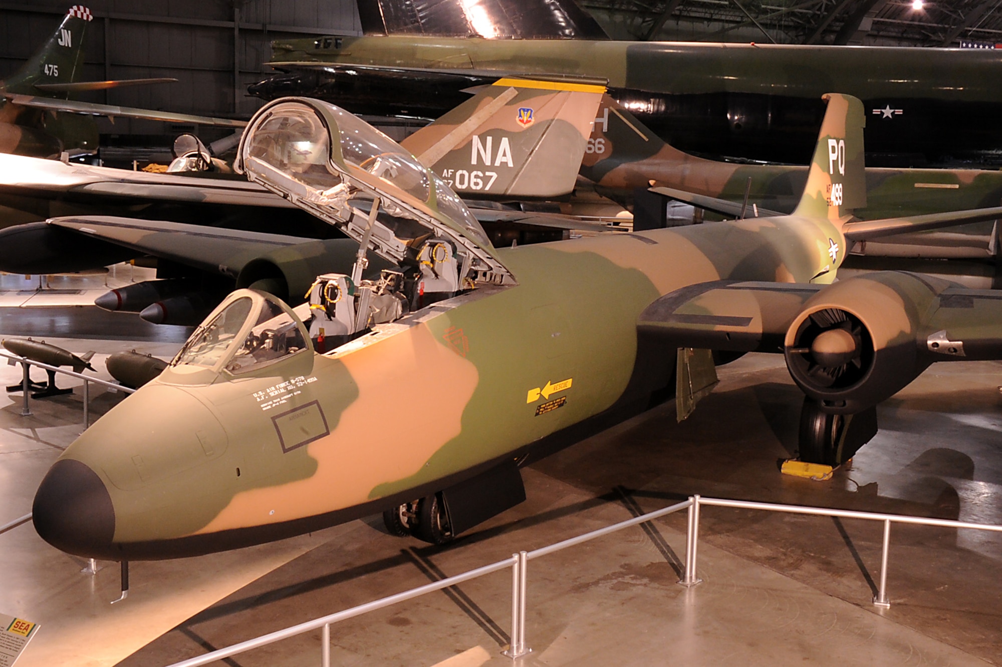 DAYTON, Ohio - Martin B-57 in the Southeast Asia War Gallery at the National Museum of the United States Air Force. (U.S. Air Force photo) 
