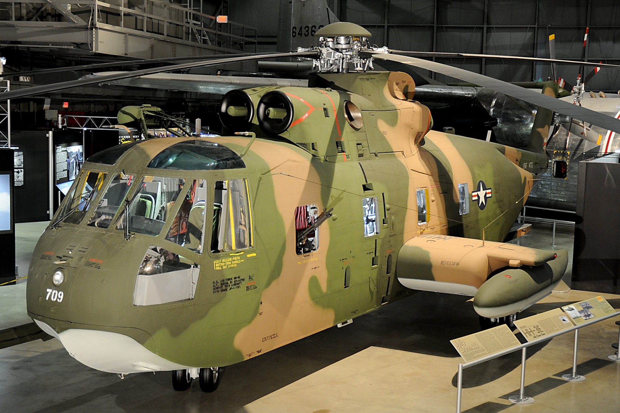 DAYTON, Ohio -- Sikorsky HH-3 in the Southeast Asia War Gallery at the National Museum of the United States Air Force. (U.S. Air Force photo by Ken LaRock)
 