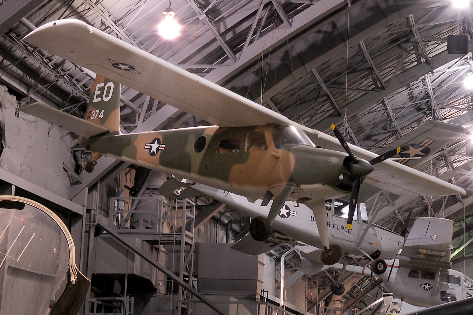 DAYTON, Ohio -- Helio U-10D Super Courier in the World War II Gallery at the National Museum of the United States Air Force. (U.S. Air Force photo)
