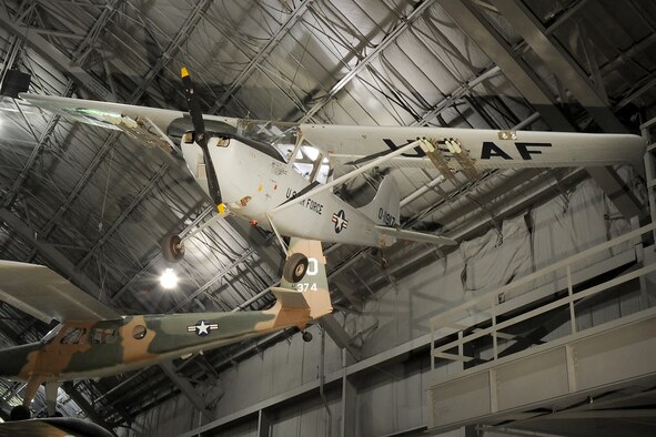 DAYTON, Ohio -- Cessna O1-G in the Southeast Asia War Gallery at the National Museum of the United States Air Force. (U.S. Air Force photo)
