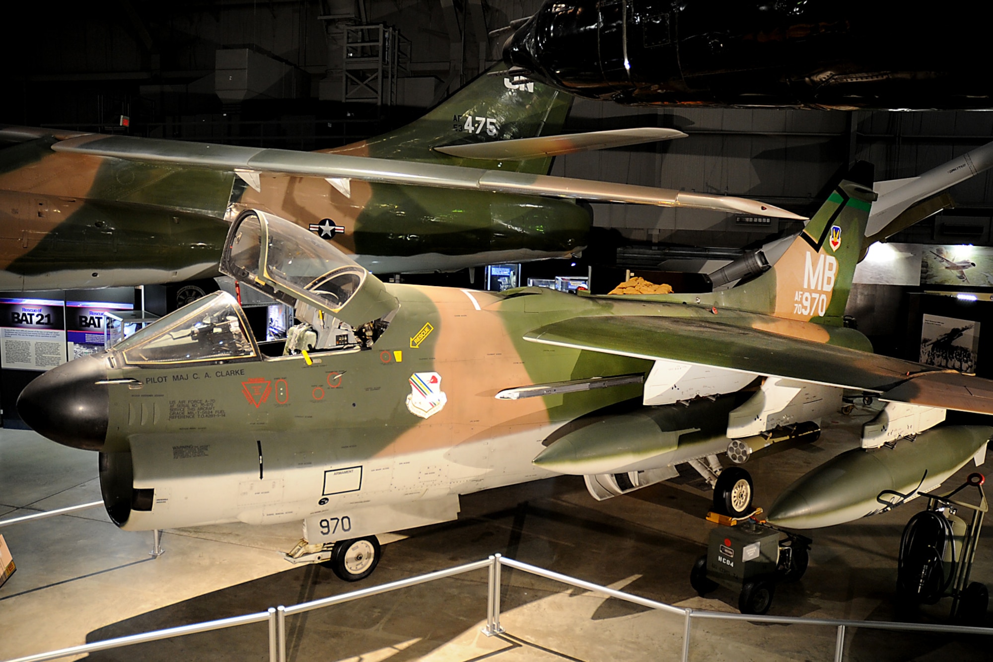 DAYTON, Ohio -- LTV A-7D Corsair II in the Southeast Asia War Gallery at the National Museum of the U.S. Air Force. (U.S. Air Force photo) 

