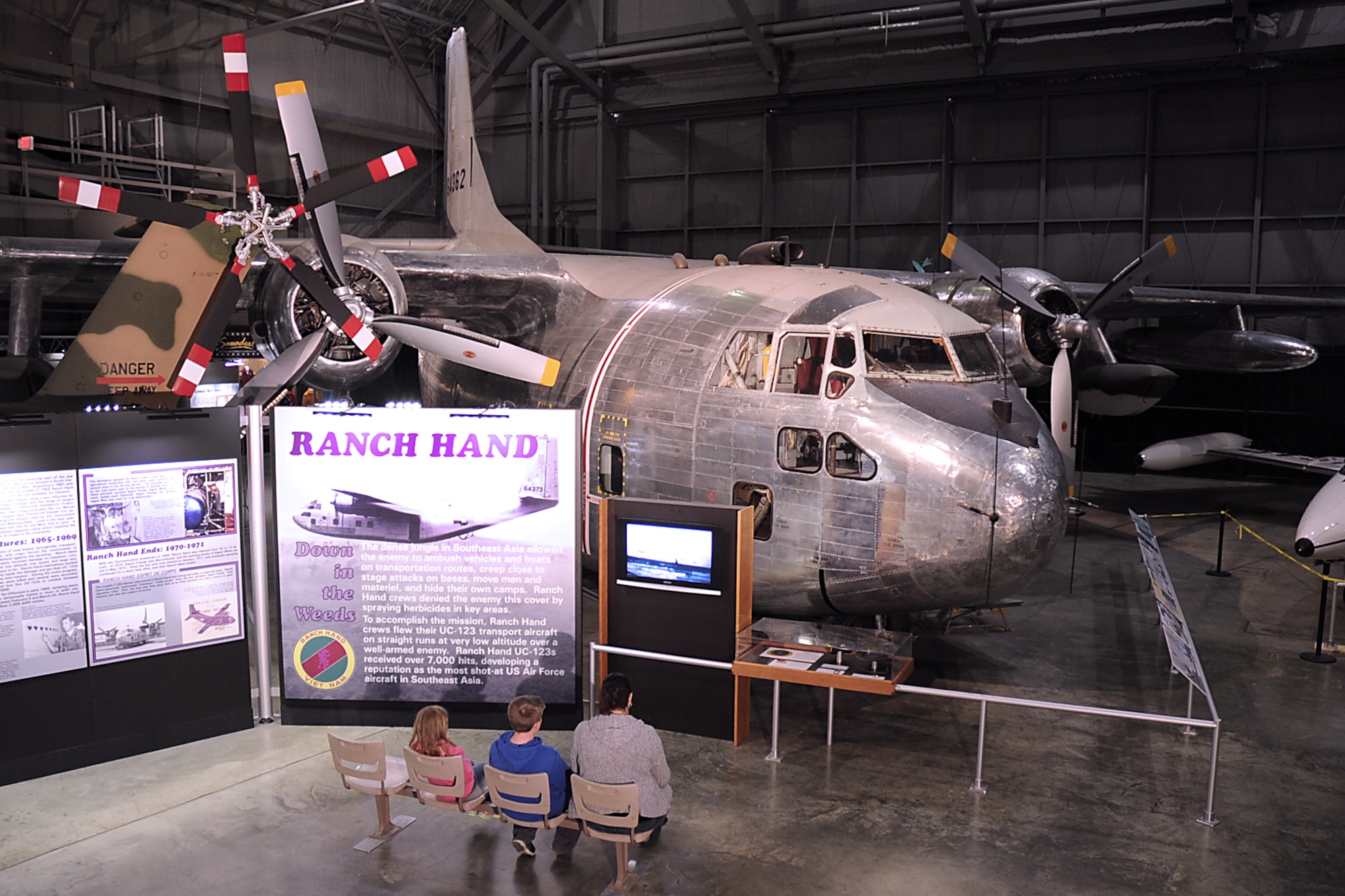 DAYTON, Ohio -- Fairchild C-123K Provider in the Southeast Asia War Gallery at the National Museum of the U.S. Air Force. (U.S. Air Force photo)
