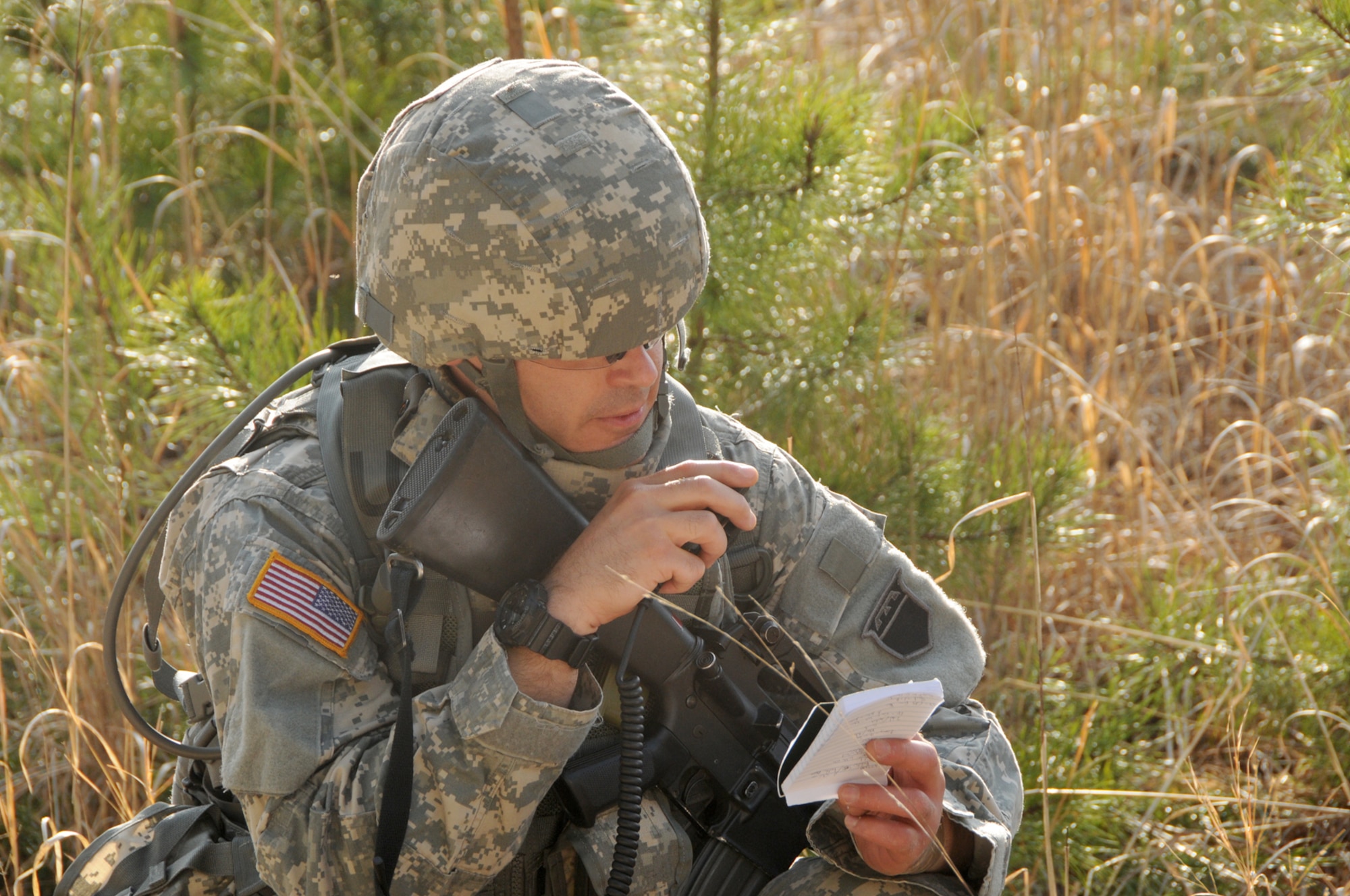 Sgt. Christopher Meyer, a Soldier with the Army Reserve’s 302nd Information Operations Battalion headquartered at Fort Totten, N.Y., participates in the Military Operations on Urban Terrain event as part of the Best Warrior Competition being hosted by the Army Reserve’s 99th Regional Support Command and 76th Operational Response Command this week at Joint Base McGuire-Dix-Lakehurst, N.J. (U.S. Army Photo by Staff Sgt. Shawn Morris/Released)