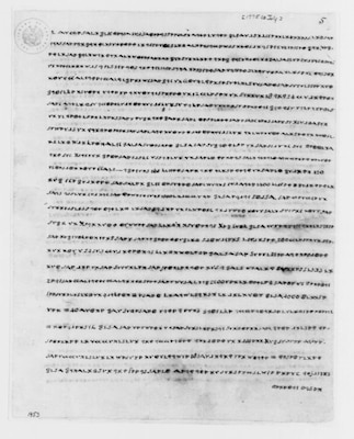 Shown is an image of the coded letter between Dr. Benjamin Church and British General Thomas Gage that was intercepted by American forces, revealing Church’s treason. 
