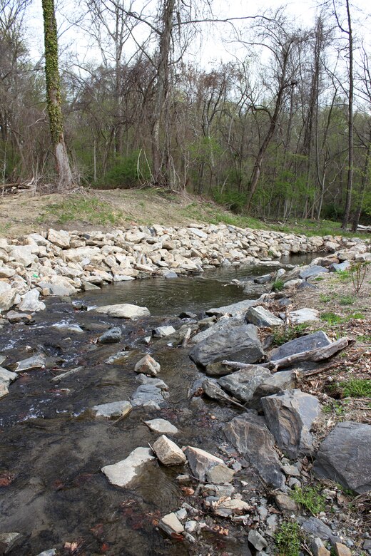 The U.S. Army Corps of Engineers' Philadelphia District and the Philadelphia Water Department celebrated the completion of the daylighting of the Indian Creek as part of the Cobbs Creek Watershed Habitat Restoration during an April 25, 2014 event at Morris Park in the Overbrook section of Philadelphia. The project reduces combined sewage overflow and improves public health, water quality, habitat, and enhances the aesthetics of the park. 