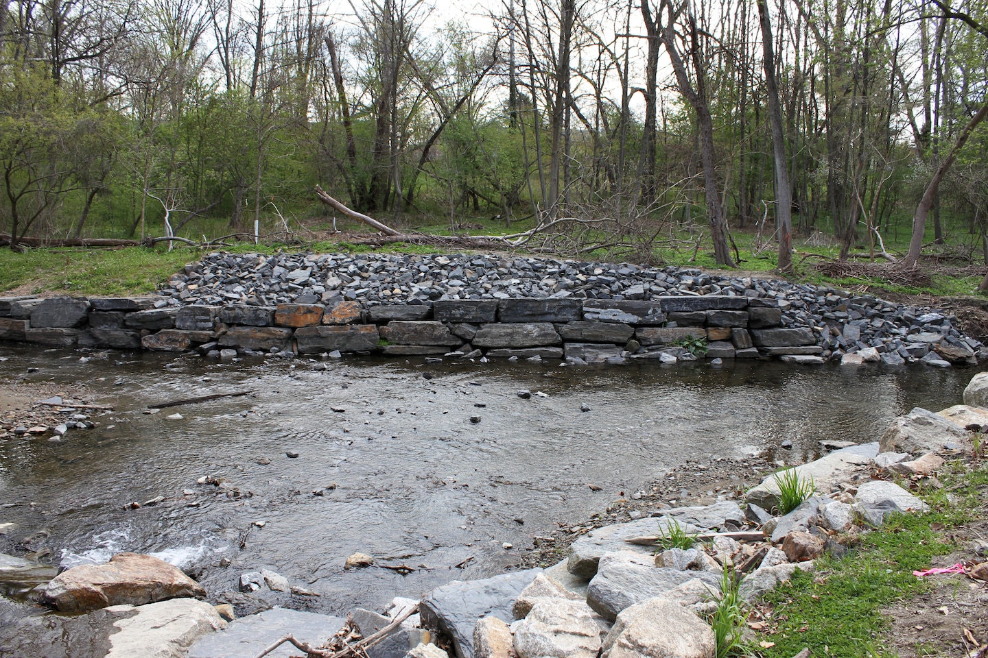 The U.S. Army Corps of Engineers' Philadelphia District and the Philadelphia Water Department celebrated the completion of the daylighting of the Indian Creek as part of the Cobbs Creek Watershed Habitat Restoration during an April 25, 2014 event at Morris Park in the Overbrook section of Philadelphia. The project reduces combined sewage overflow and improves public health, water quality, habitat, and enhances the aesthetics of the park.