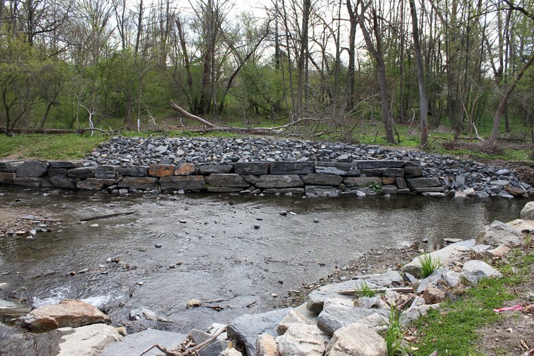 The U.S. Army Corps of Engineers' Philadelphia District and the Philadelphia Water Department celebrated the completion of the daylighting of the Indian Creek as part of the Cobbs Creek Watershed Habitat Restoration during an April 25, 2014 event at Morris Park in the Overbrook section of Philadelphia. The project reduces combined sewage overflow and improves public health, water quality, habitat, and enhances the aesthetics of the park.