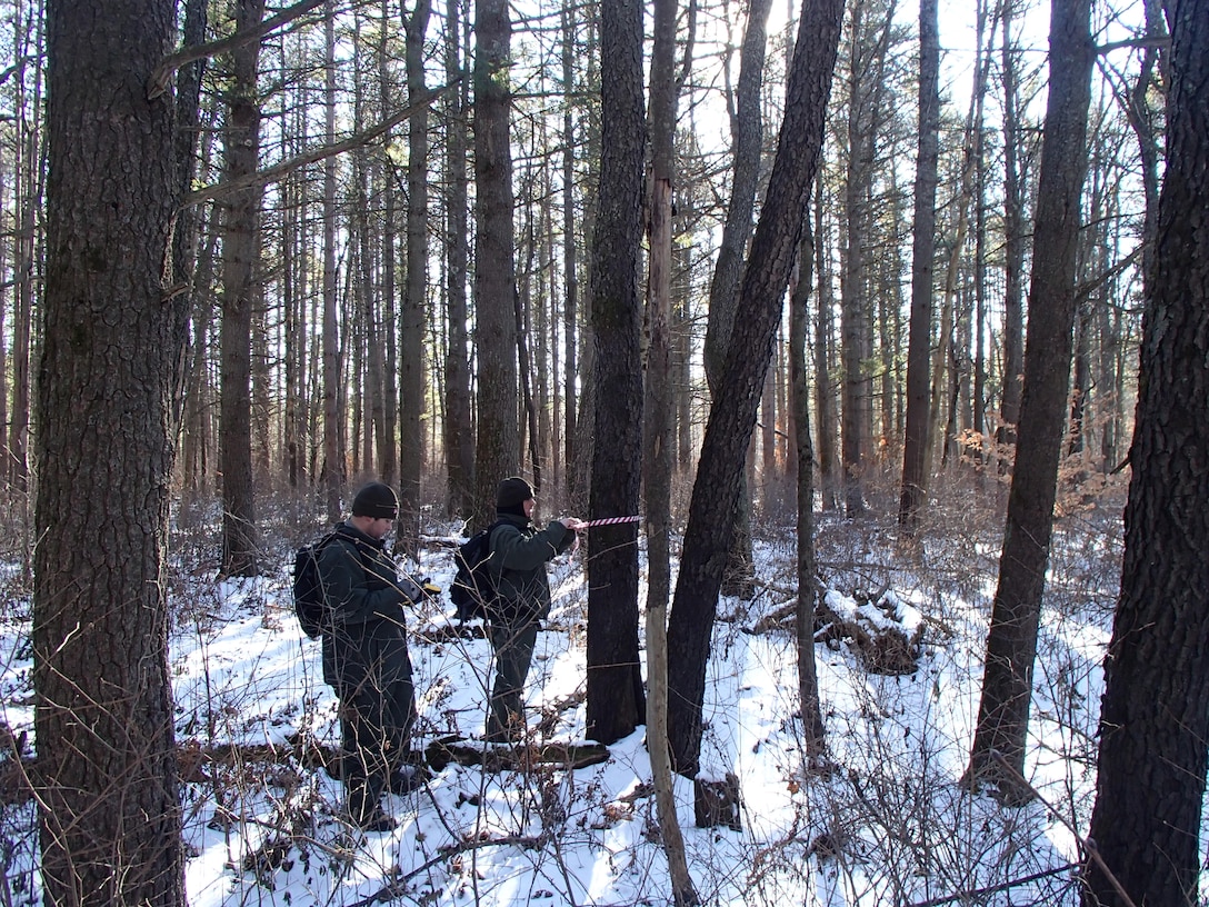 Rangers from Birch Hill Dam and Tully Lake are using GPS and flagging to mark retention trees. This work is part of the planning process involved in setting up a timber sale that will be taking place in the future.