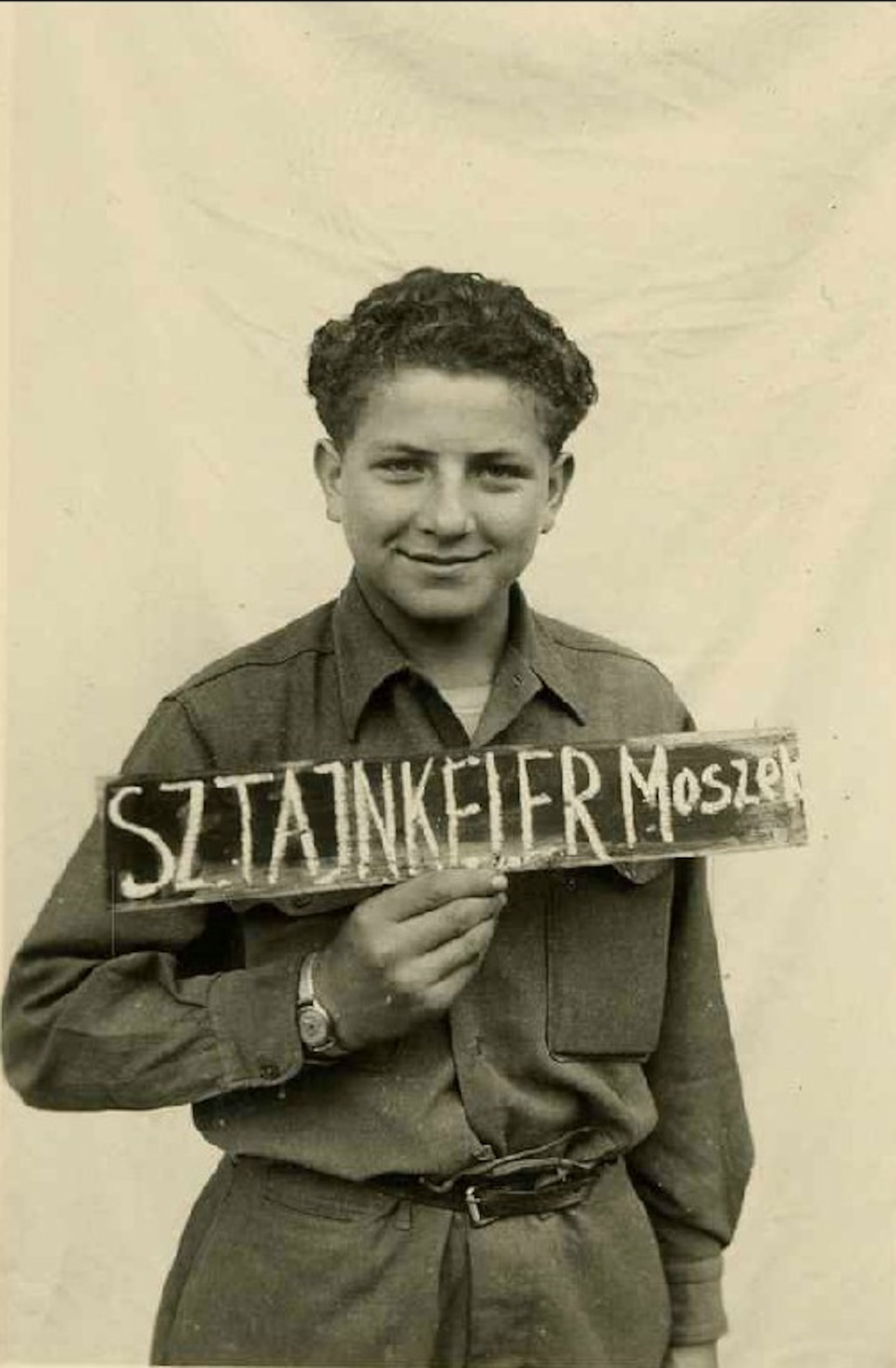 Morris Stein, grandfather of U.S. Air Force Tech. Sgt. Erica Stein, stationed at Spangdahelm Air Base, Germany, is a survivor of the Holocaust. He is pictured here at age 14 in 1945 after liberation from a concentration camp by the U.S. military. (Courtesy photo/Released)