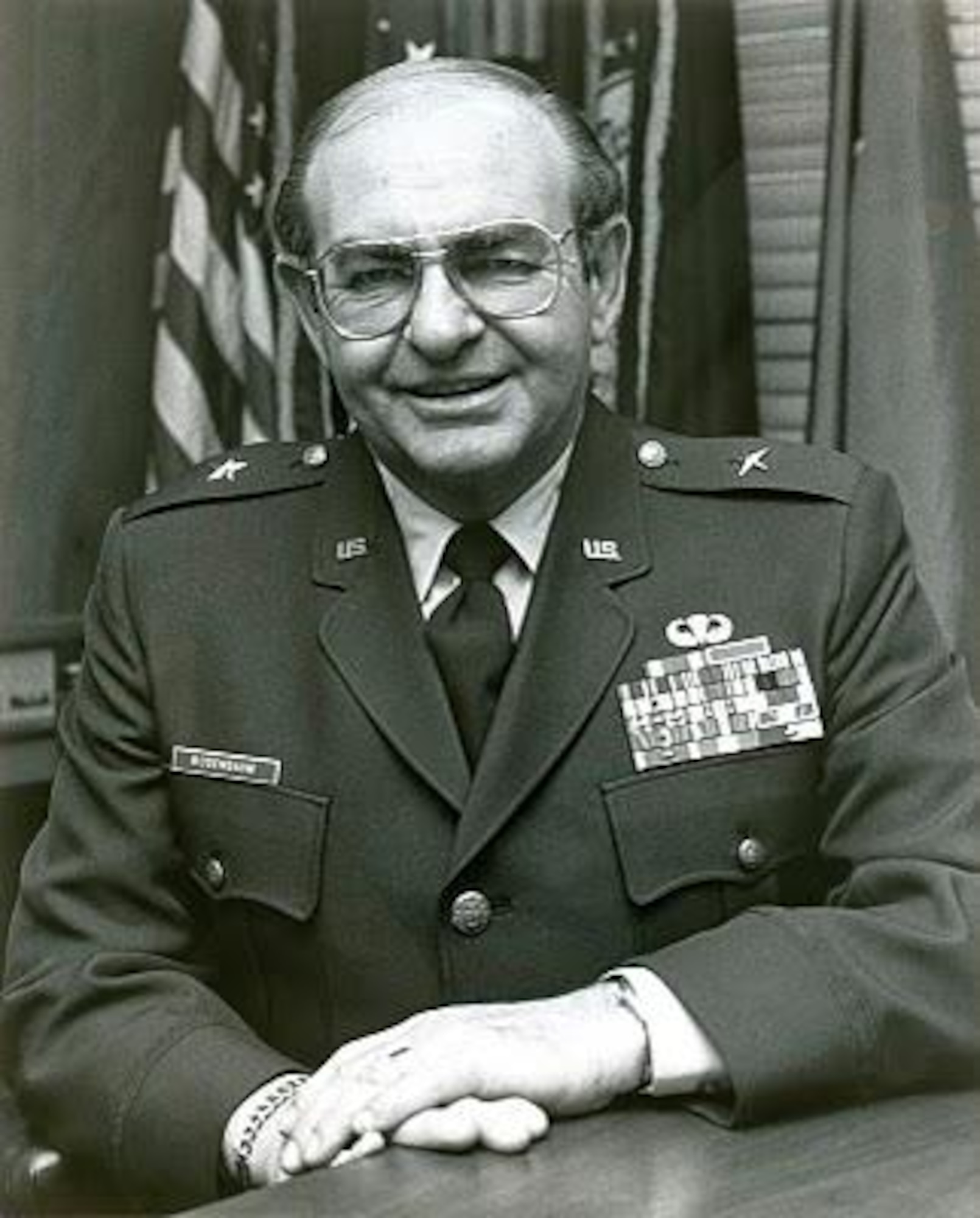 Brig. Gen. Fred Rosenbaum, photo circa 1980, escaped Nazi oppression in Europe and later served on active duty with the U.S. Army, and later in the Oregon and Washington Army National Guards, and the Oregon Air National Guard. (Courtesy Gazing at the Flag Blog/142nd Fighter Wing History)