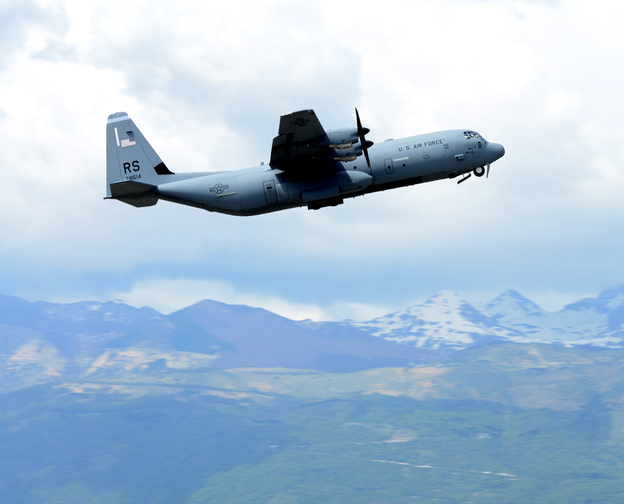Approximately 150 U.S. Army Soldiers from the 173rd Infantry Brigade Combat Team, Airborne, out of Vicenza, Italy, depart from Aviano Air Base, Italy, April 23, 2014, for Poland, on two U.S. Air Force C-130J Super Hercules. The Soldiers will conduct joint NATO training, the first in a series of expanded U.S. land force training activities in Poland and the Baltic region scheduled for the next few months. Additional companies from the 173rd IBCT will arrive in Lithuania, Latvia and Estonia for similar exercises in the coming days. (U.S. Air Force photo/Staff Sgt. R.J. Biermann)

