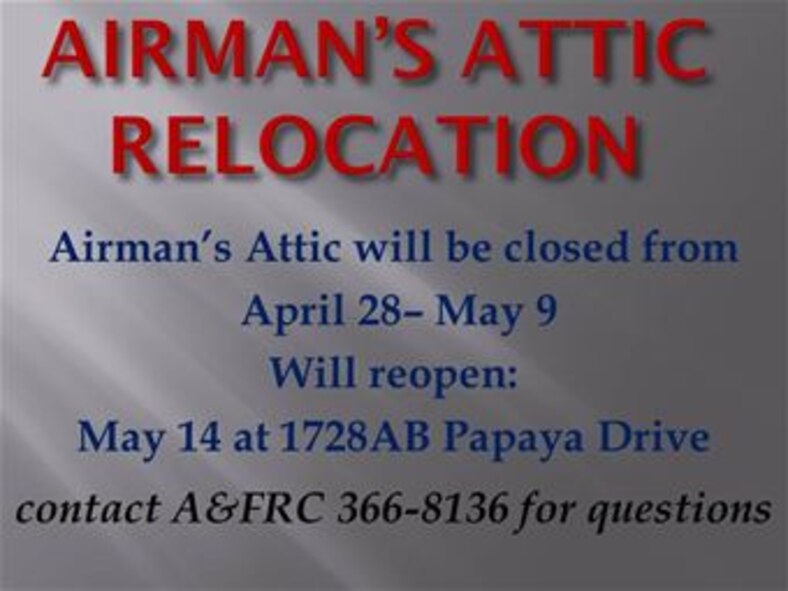 140430 Airman's Attic Relocation