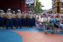 U.S. Marines, Sailors and Floridians gather at the welcoming party for participants of Fleet Week Port Everglades 2014 from South Floridian local community leaders at the Seminole Hard Rock Hotel and Casino in Fort Lauderdale, Fla., April 28. Approximately 120 Marines from 2nd Assault Amphibian Battalion, 2nd Battalion, 6th Marine Regiment, 2nd Marine Division, Marine Corps Base Camp Lejeune, N.C., and Marine Light Attack Helicopter Squadron (HMLA) 269, Marine Corps Air Station New River, N.C., embarked aboard the USS New York (LPD 21) and are participating in the 24th Annual Fleet Week in Port Everglades; South Florida’s annual celebration of maritime forces. (U.S. Marine Corps photo by Sgt. Alicia R. Leaders/Released)