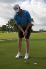 Cpl. Joseph A. Pervis, native of Atlanta, Ga., and training noncommissioned officer with 2nd Assault Amphibian Battalion, 2nd Marine Division, Marine Corps Base Camp Lejeune, N.C., putts his ball while playing in a golf scramble at the Fort Lauderdale Country Club in Plantation, Fla., April 29. Marines and Sailors from the USS New York (LPD 21) participated in the golf scramble as part of a military appreciation event during Fleet Week Port Everglades 2014. Approximately 120 Marines from 2nd  AAV Bn., 2nd Battalion, 6th Marine Regiment, 2nd Marine Division, Marine Corps Base Camp Lejeune, N.C., and Marine Light Attack Helicopter Squadron (HMLA) 269, Marine Corps Air Station New River, N.C., are participating in the 24th Annual Fleet Week in Port Everglades; South Florida’s annual celebration of maritime forces. (U.S. Marine Corps photo by Sgt. Alicia R. Leaders/Released)