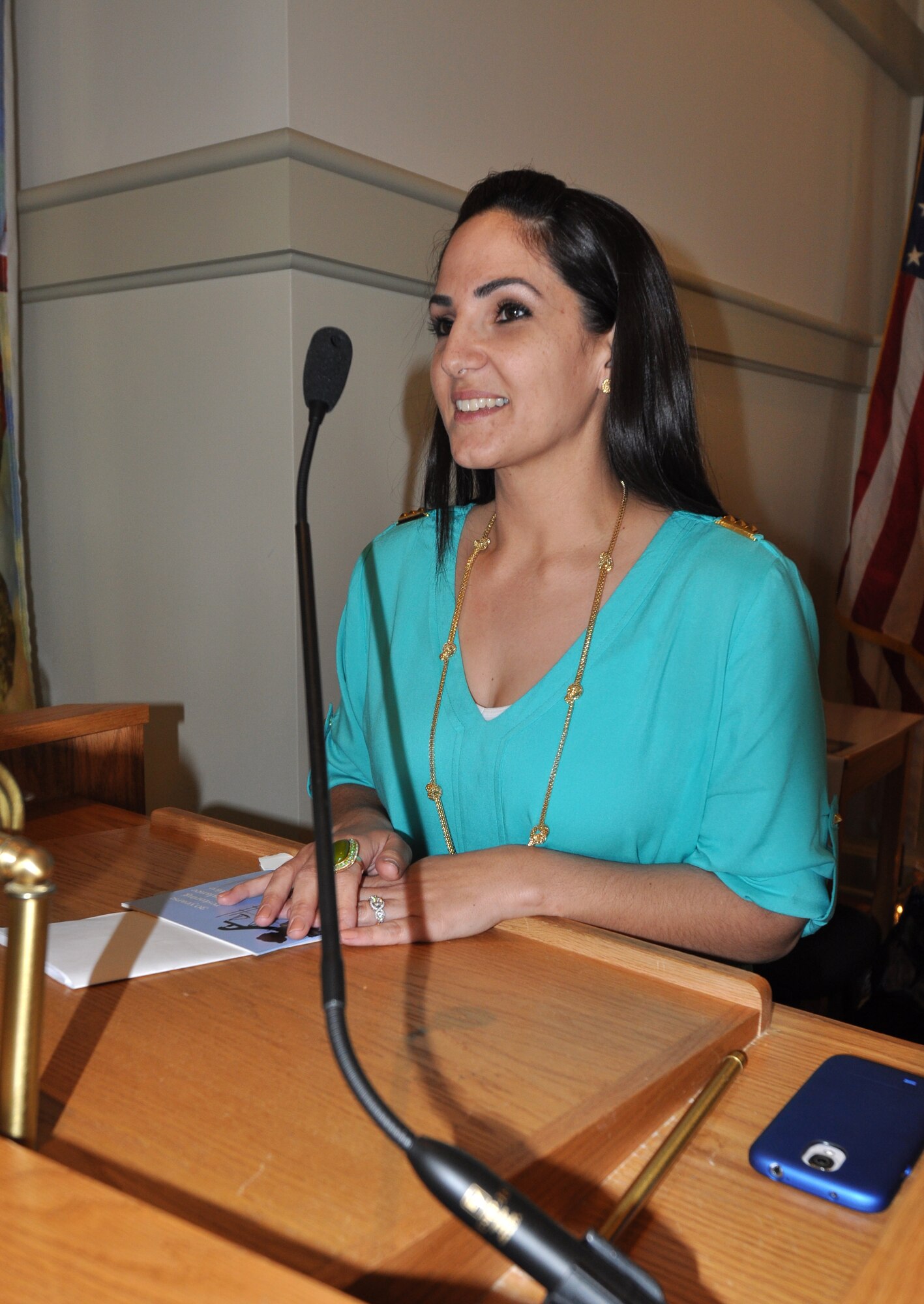 This National Crime Victims' Rights Week we celebrate this process beginning with this year's 5th Annual Candlelight Vigil at the base chapel. This year's guest speaker was Ms. Stephanie Miller. (U.S. Air Force photo/Master Sgt. Julie Briden-Garcia)