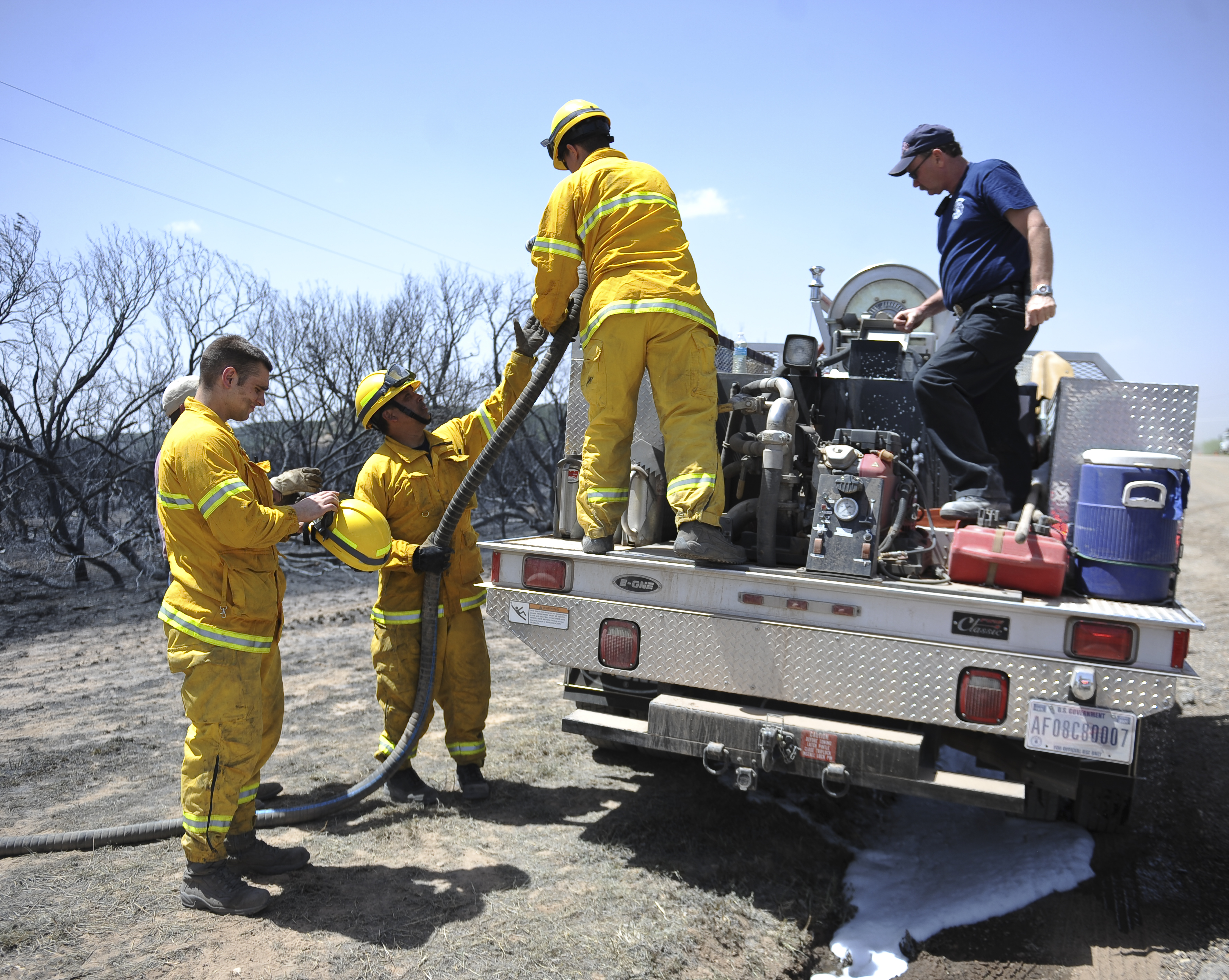Dyess, area fire departments work together to suppress 3day Camp