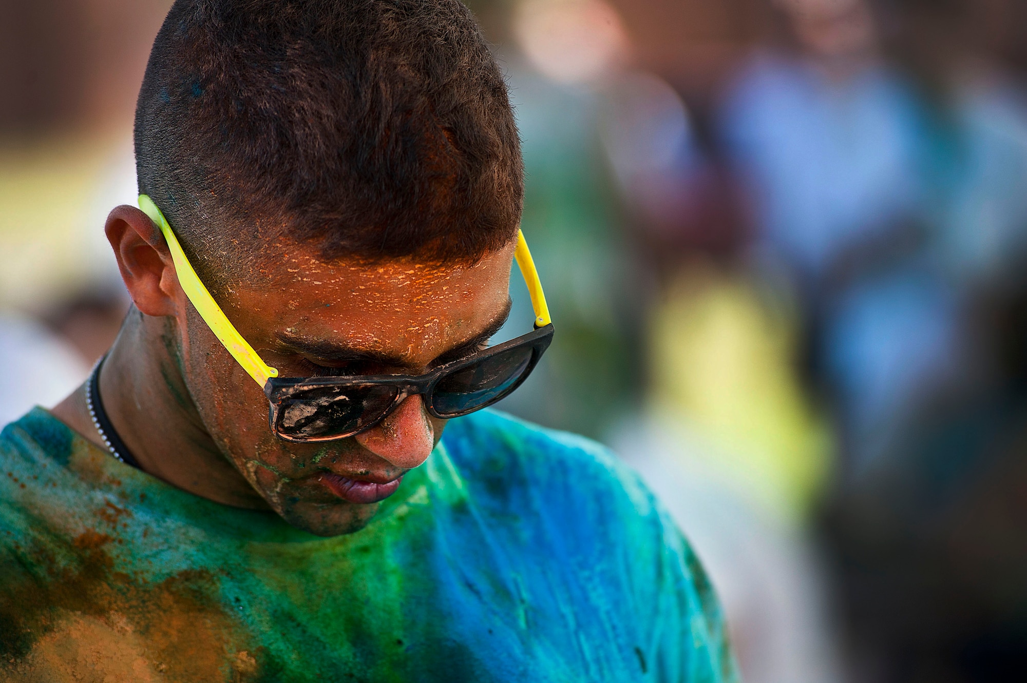 A 5k color run for Sexual Assault Awareness Month and Month of the Military Child took place April 26, 2014. The event was meant to raise awareness for both months and their importance to national and military culture. (U.S. Air Force photos by Airman 1st Class Jelani Gibson) 