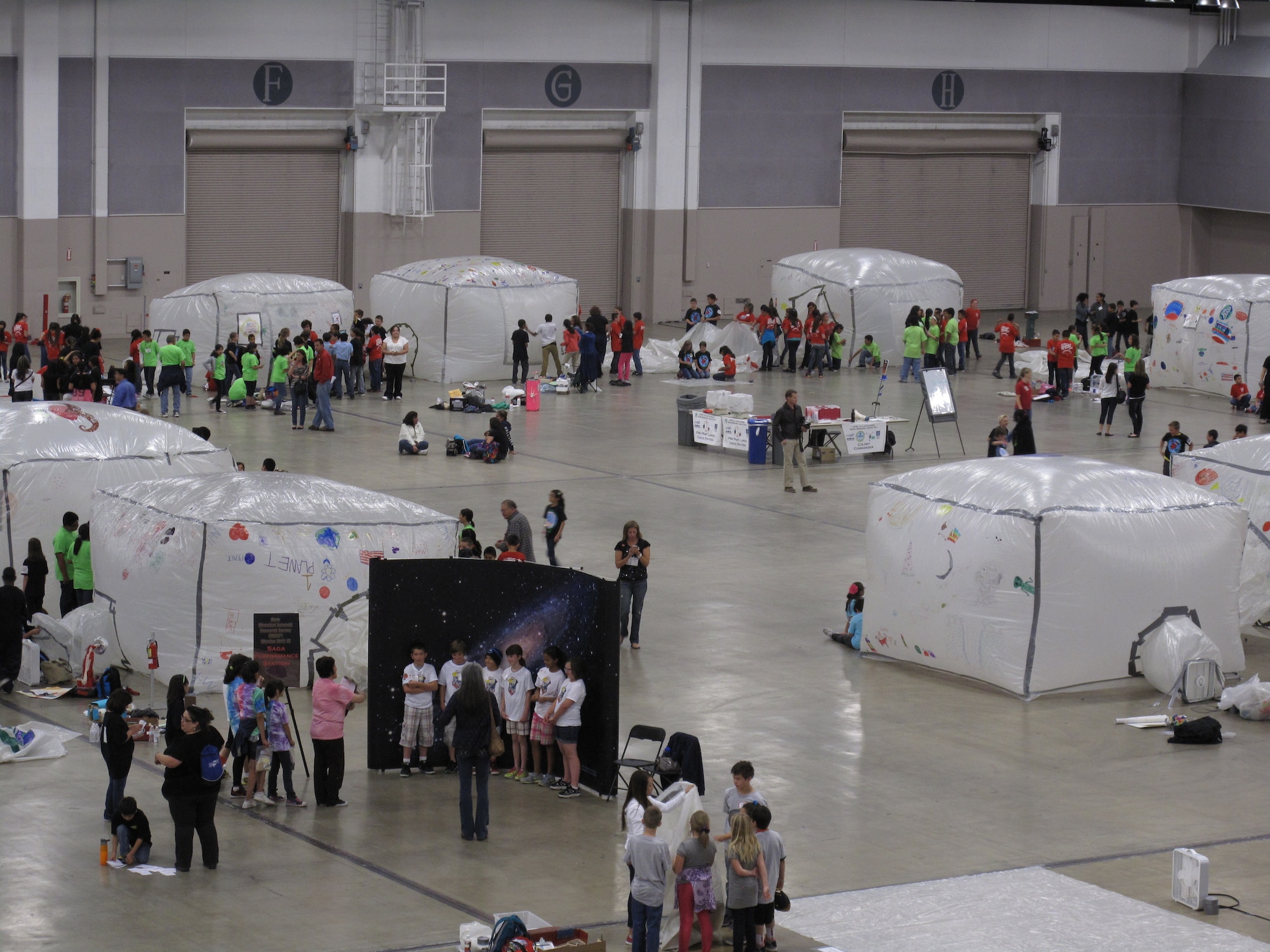 Students at Mars Link-Up Day will simulate constructing habitats on Mars. Link-Up Day is the culminating event of the Air Force Research Laboratory La Luz Academy’s Mars Missions Flight, a science, technology, engineering, and math education outreach program for fifth grade students.  (Courtesy photo)