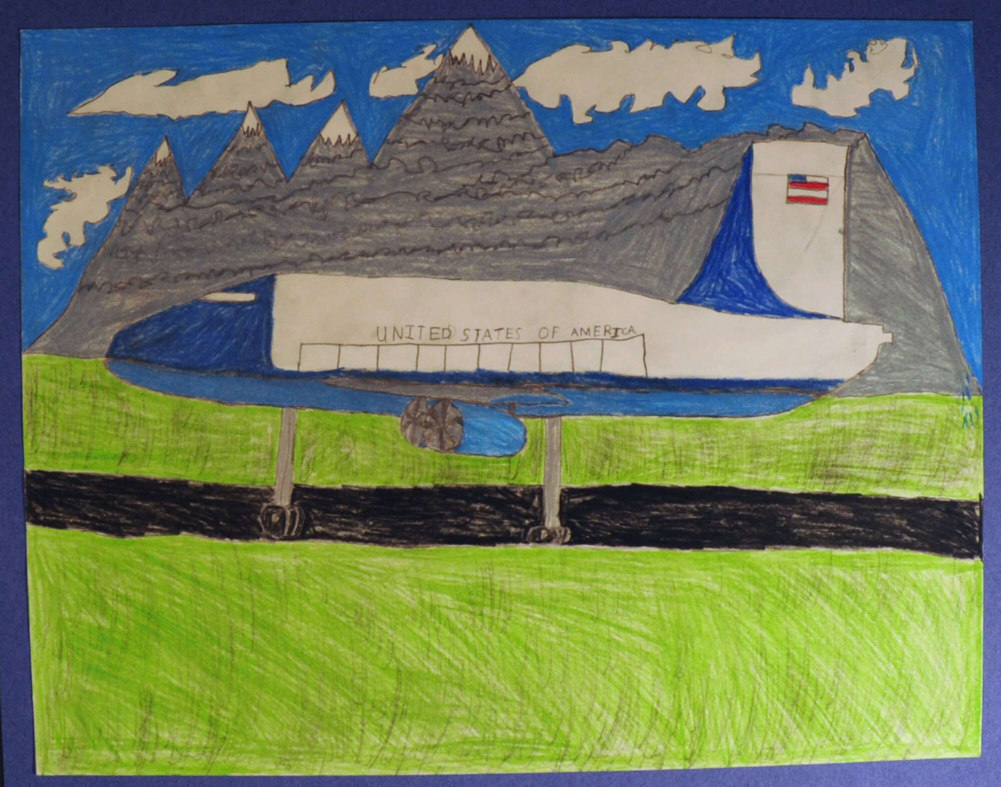 Lee Hays, Stebbins High School, placed third in the Special Needs Grades 7-12 category for the 2014 Student Aviation Art Competition.