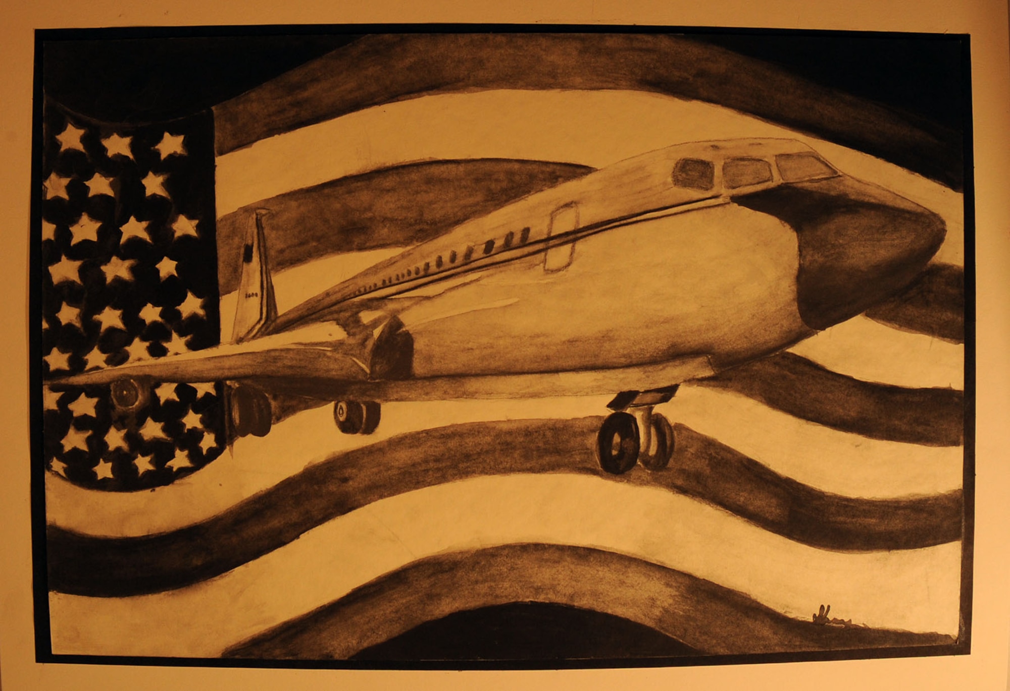 Shayleigh Frank, Stebbins High School, placed third in the Grades 7-9 category for the 2014 Student Aviation Art Competition.