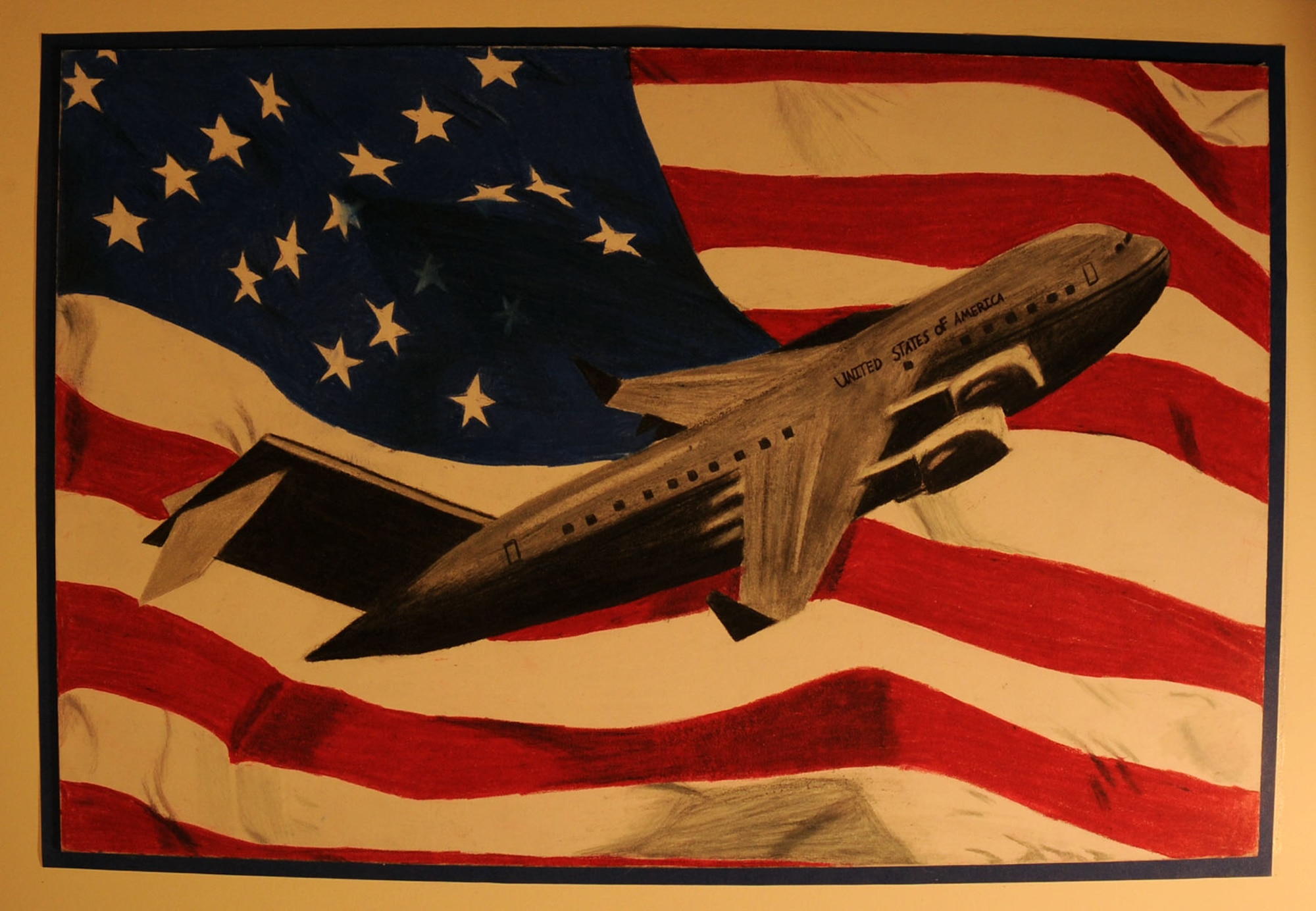 Elnara Ukhtiyayeva, Stebbins High School, placed second in the Grades 7-9 category for the 2014 Student Aviation Art Competition.