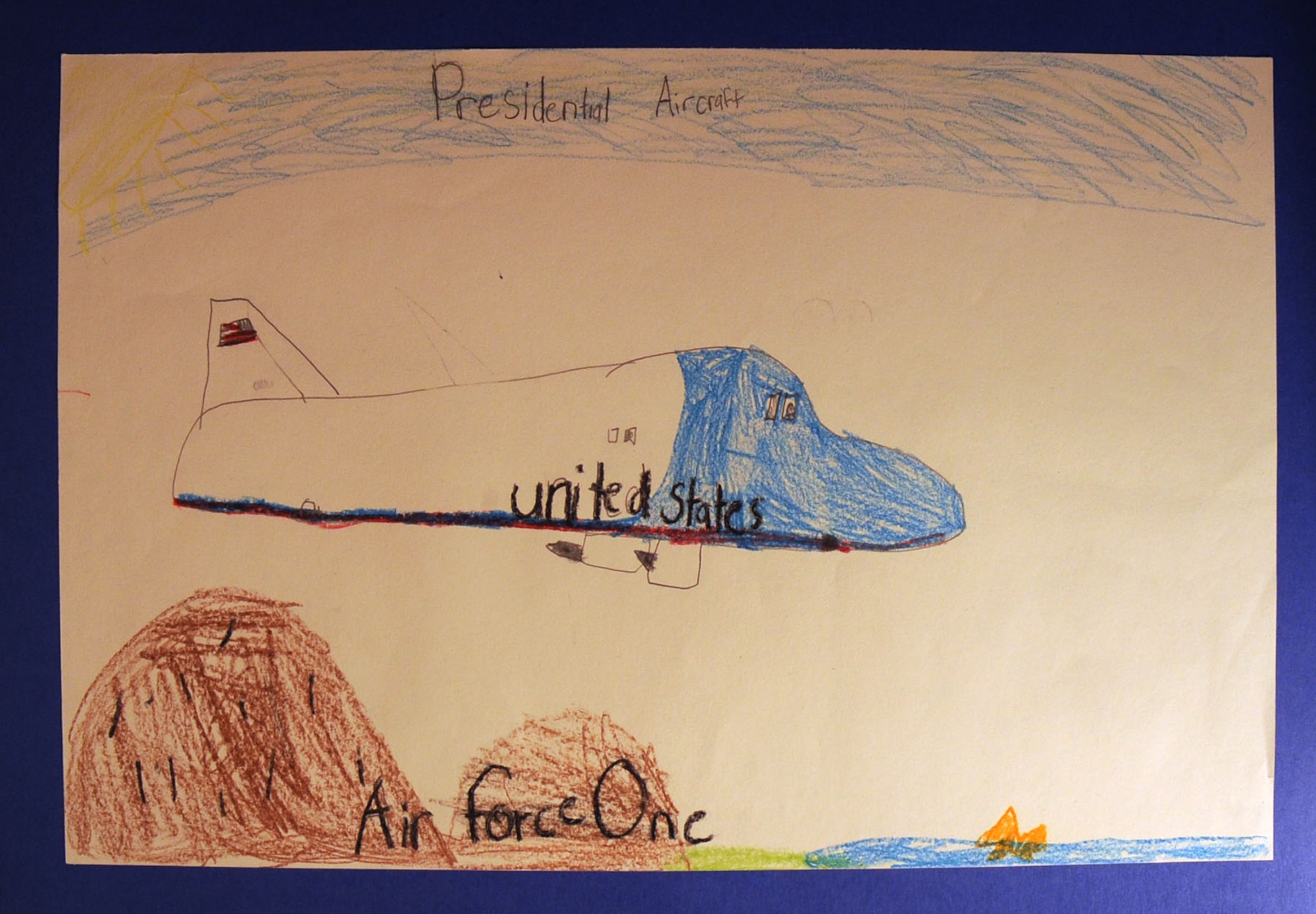 Davi Tickle, Brantwood Elementary School, placed third in the Grades K-1 category for the 2014 Student Aviation Art Competition.