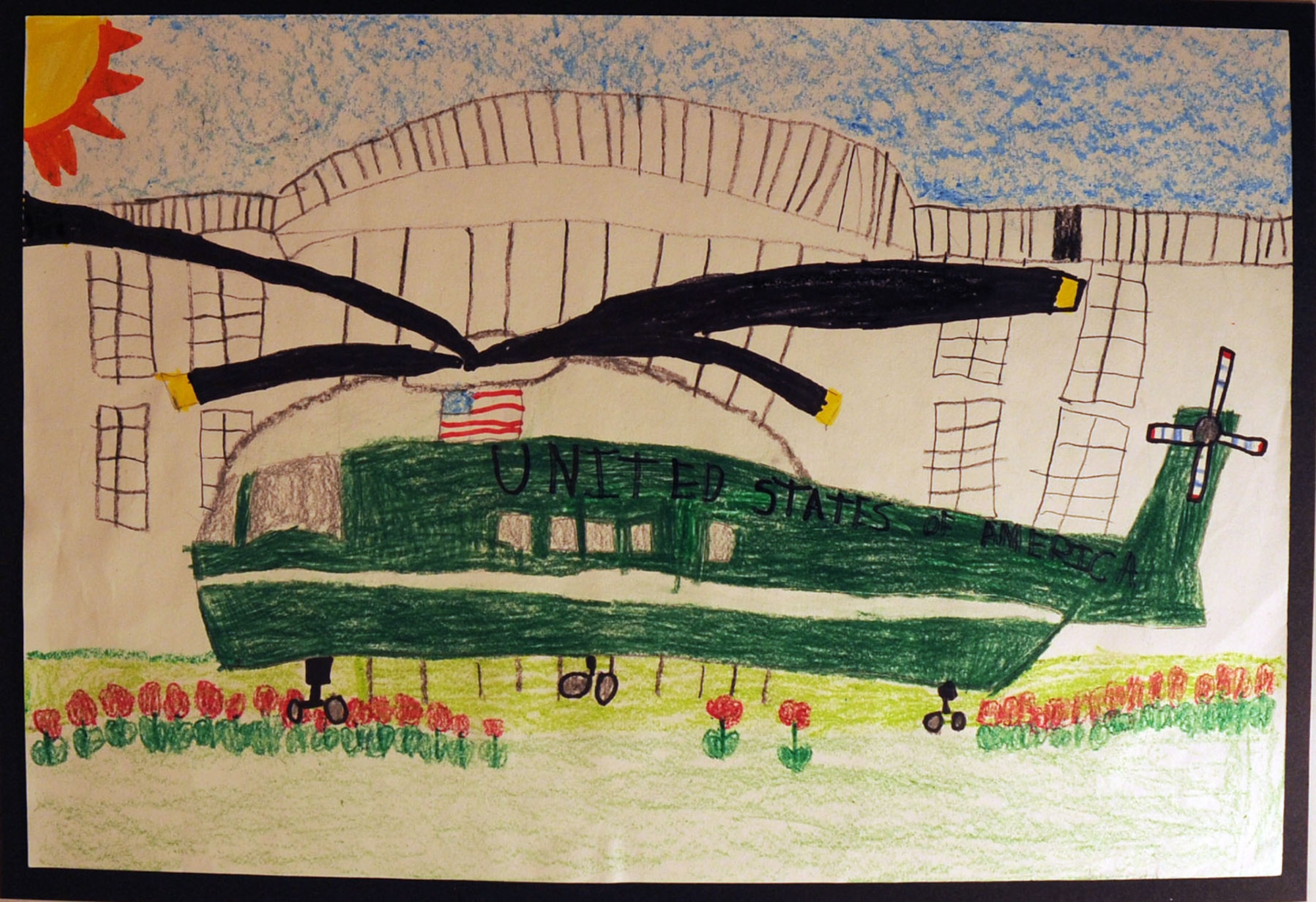 Adam Wasik, Incarnation Catholic School, placed second in the Grades K-1 category for the 2014 Student Aviation Art Competition.