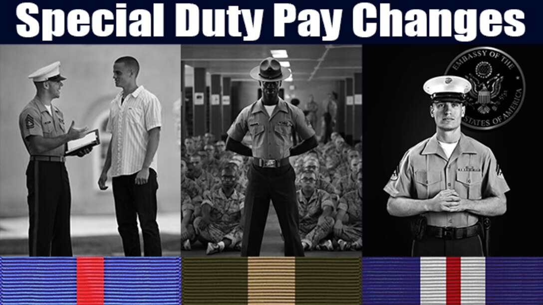 Changes to special duty assignment rates are slated to take effect Oct., 1. 