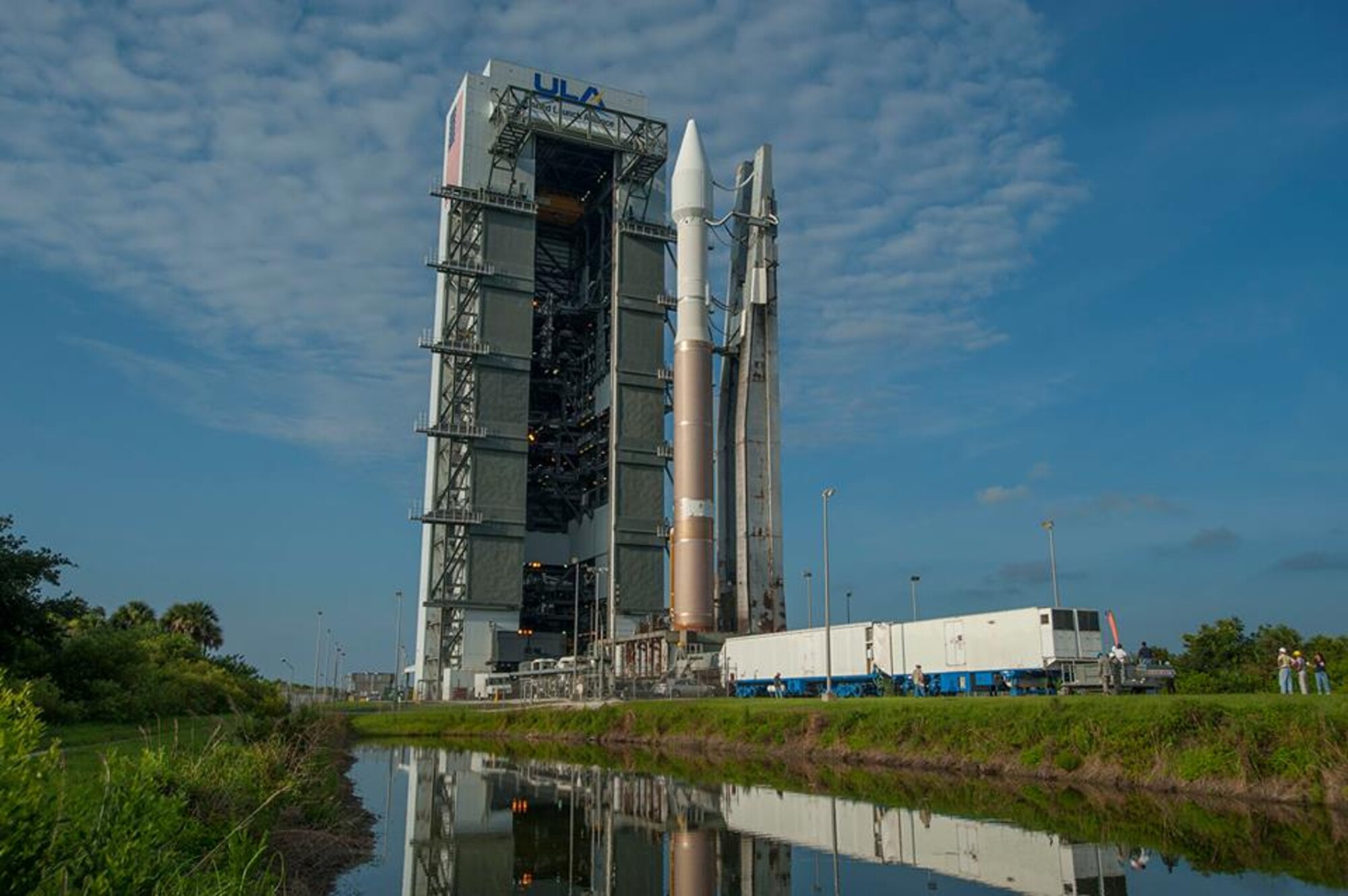 The U.S. Air Force supported the successful launch of a United Launch Alliance Atlas V rocket that roared to life carrying the Air Force's seventh Block IIF-7 navigation satellite for the Global Positioning System at 11:23 p.m. EDT Aug. 1 from Cape Canaveral Air Force Station, Fla. The 45th Space Wing team of military personnel, government civilians, and contractors provided support to the ULA launch of the Air Force Space Command mission, including weather forecasts, launch and range operations, security, safety, and public affairs. (Photo courtesy/ULA)
