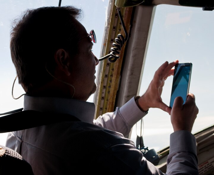 Civilians from various units throughout the 60th Operations Group and Maintenance Group participated in an orientation flight onboard a KC-10 Extender July 23, 2014. Embracing the “total force” concept, aircrews from the 6th and 9th Air Refueling Squadrons showcased the capabilities and mission of the KC-10 in a light many of these individuals had yet to see before. (U.S. Air Force photo by Senior Airman Charles Rivezzo)
