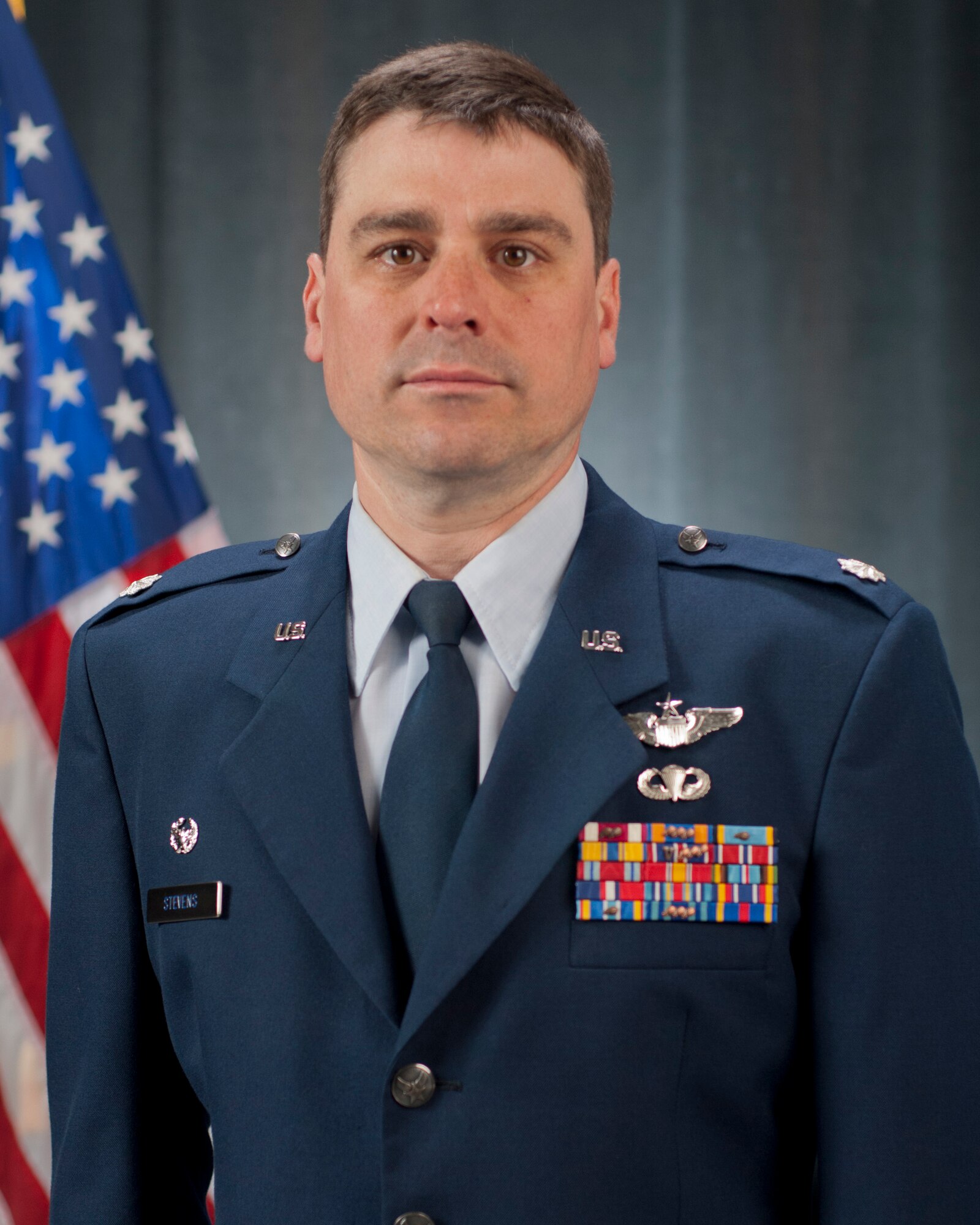 PEASE AIR NATIONAL GUARD BASE, N.H. -- Lt. Col. Bradley R. Stevens, who took over as 64th Air Refueling Squadron commander June 8, is excited to continue developing the active duty squadron assigned here as part of the Air Force’s Total Force initiative, known also as TFI. (N.H. Air National GUard Base photo by Tech. Sgt. Aaron Vezeau)
