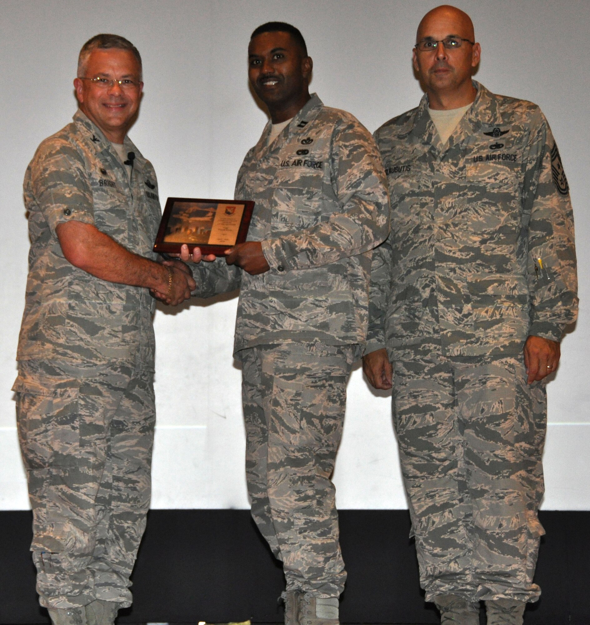 Captain Darrell Rieves was named Company Grade Officer of the Quarter for the third quarter 2014. Captain Rieves is a member of the 927th Maintenance Squadron. (U.S. Air Force Photo by Capt. Joe Simms)