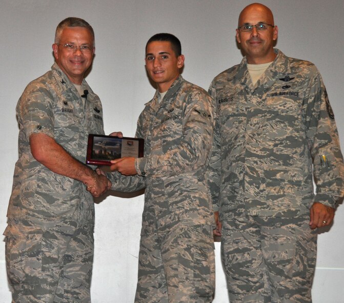 Airman Kelvin D. Velazquez-Rivera was named Airman of the Quarter for the third quarter 2014. Airman Velazquez-Rivera is a member of the 927th Operations Support Squadron.  (U.S. Air Force Photo by Capt. Joe Simms)