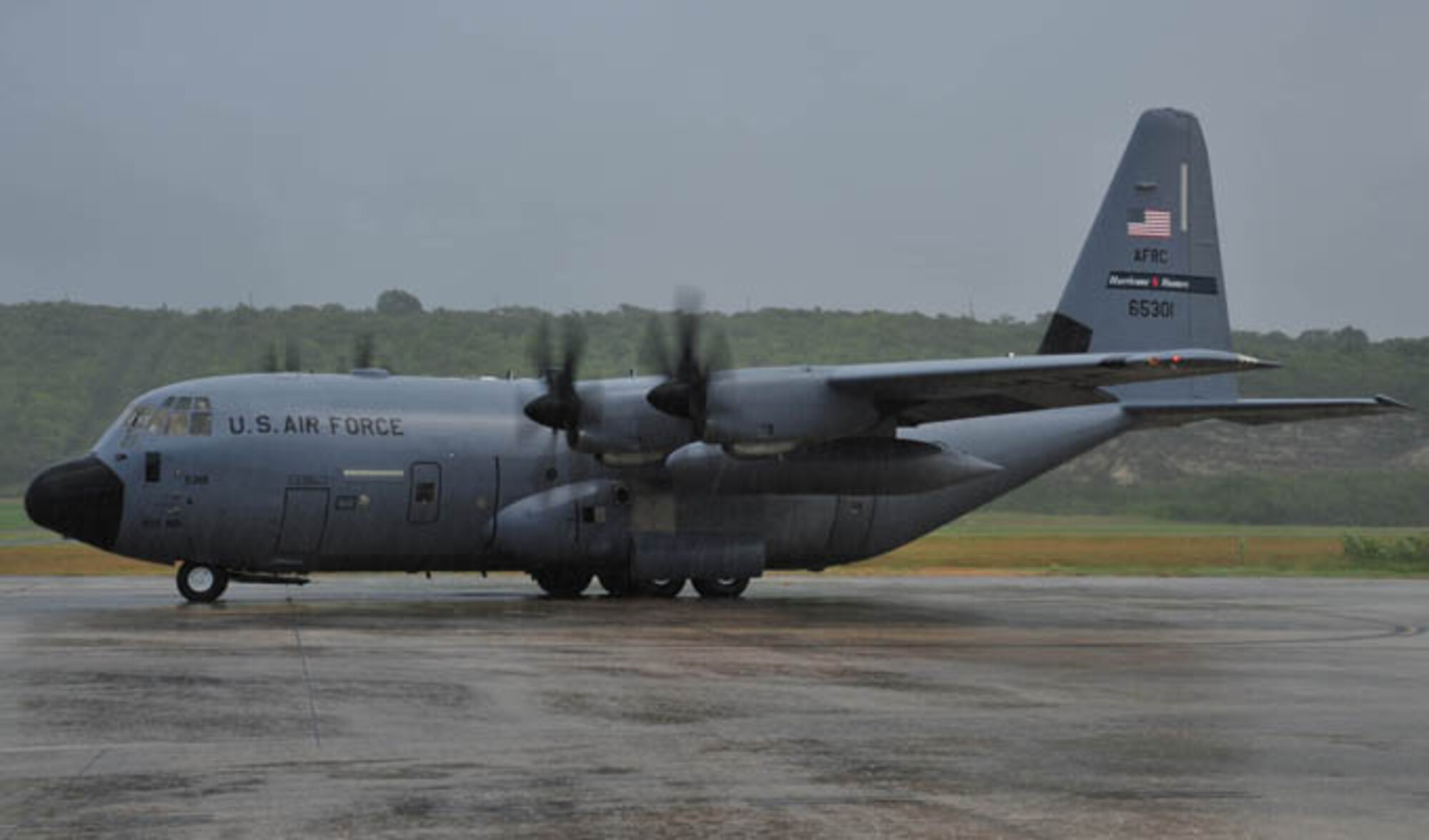 Members of the 53rd Weather Reconnaissance Squadron Hurricane Hunters began flying through Tropical Storm Bertha July 31, 2014, over the Atlantic Ocean. Hurricane Hunter aircrews and other 403rd Wing members deploy to several locations in the United States and Pacific and Atlantic Oceans to fly storm missions during the hurricane season, which officially starts June 1 and ends November 30 each year. (U.S. Air Force photo/Tech. Sgt. Ryan Labadens)