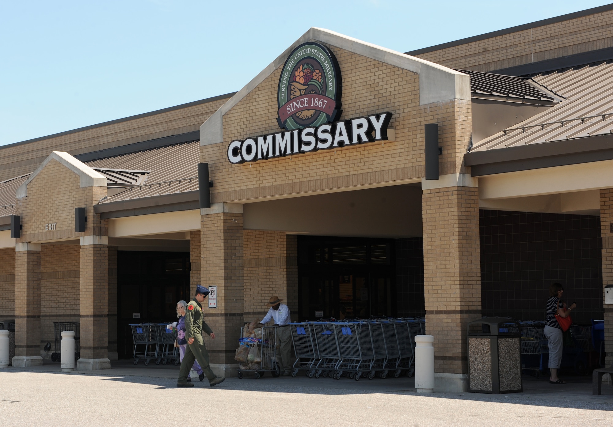 The Defense Commissary Agency partnered with the Air Force to help collect food for families in need. The Feds Feed Families program is a federal campaign created in 2009 by the Department of Agriculture and runs from June 1 to Aug. 27, 2014. (U.S. Air Force photo/Airman 1st Class David Bernal Del Agua)