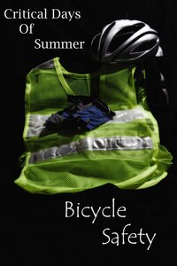 During the summer season, Service members and their families are urged to take extra consideration for risk management when biking. According to the Consumer Product Safety Commission, in 2012, the estimated number of bicycle injuries exceeded 500,000. (U.S. Air Force photo illustration by Senior Airman Brittany Murphy/Released)
